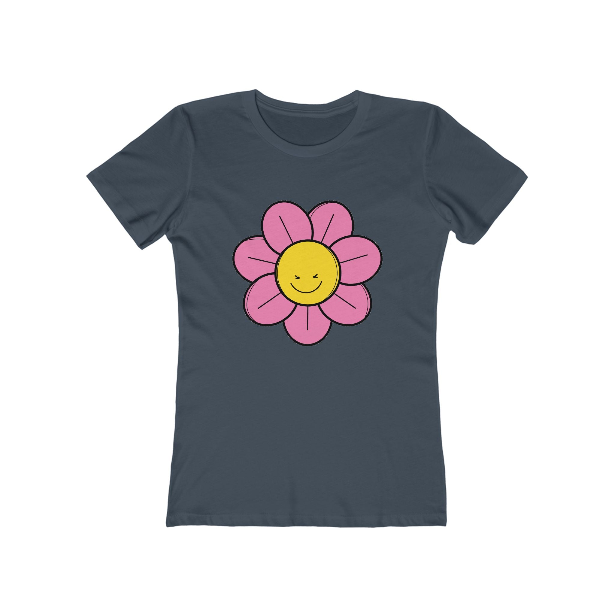 Flower Women's Tshirt, Floral Graphic Tee, Casual Top for Her, Spring Blossom Shirt, Botanical Print Blouse