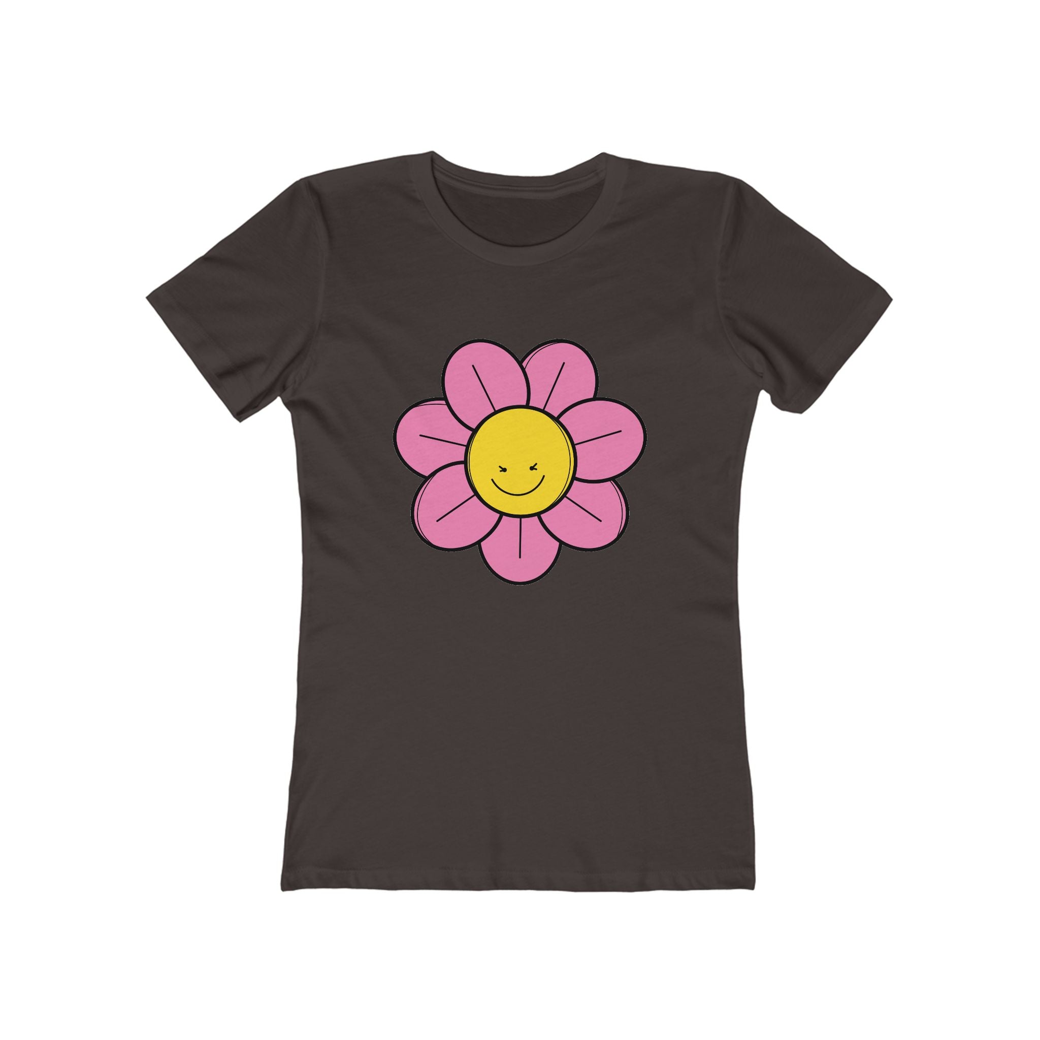 Flower Women's Tshirt, Floral Graphic Tee, Casual Top for Her, Spring Blossom Shirt, Botanical Print Blouse