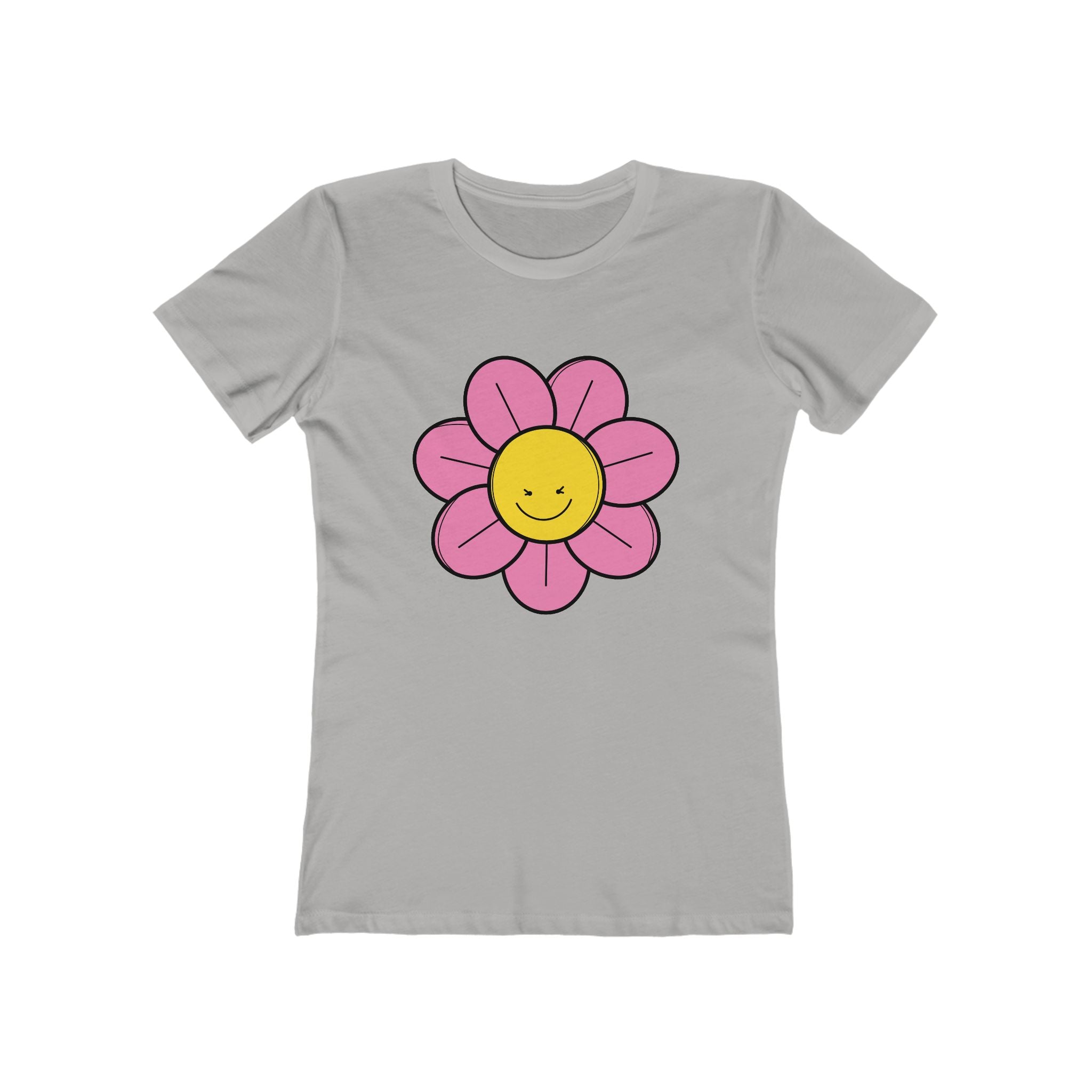 Flower Women's Tshirt, Floral Graphic Tee, Casual Top for Her, Spring Blossom Shirt, Botanical Print Blouse