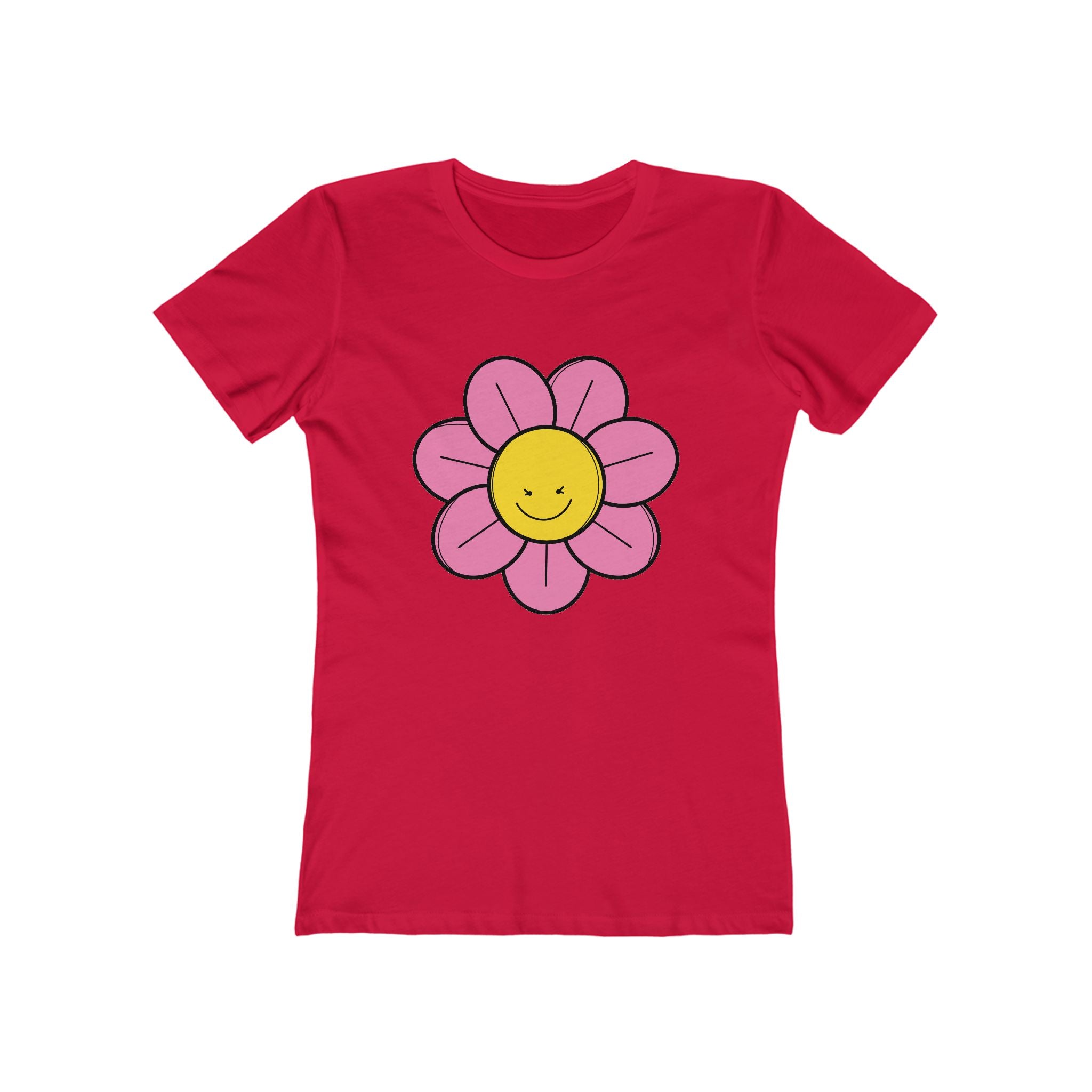 Flower Women's Tshirt, Floral Graphic Tee, Casual Top for Her, Spring Blossom Shirt, Botanical Print Blouse