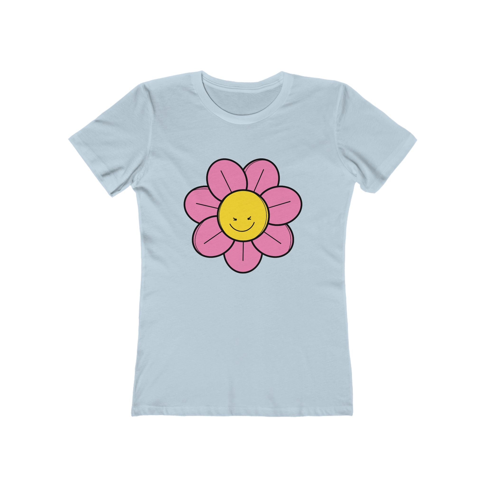 Flower Women's Tshirt, Floral Graphic Tee, Casual Top for Her, Spring Blossom Shirt, Botanical Print Blouse