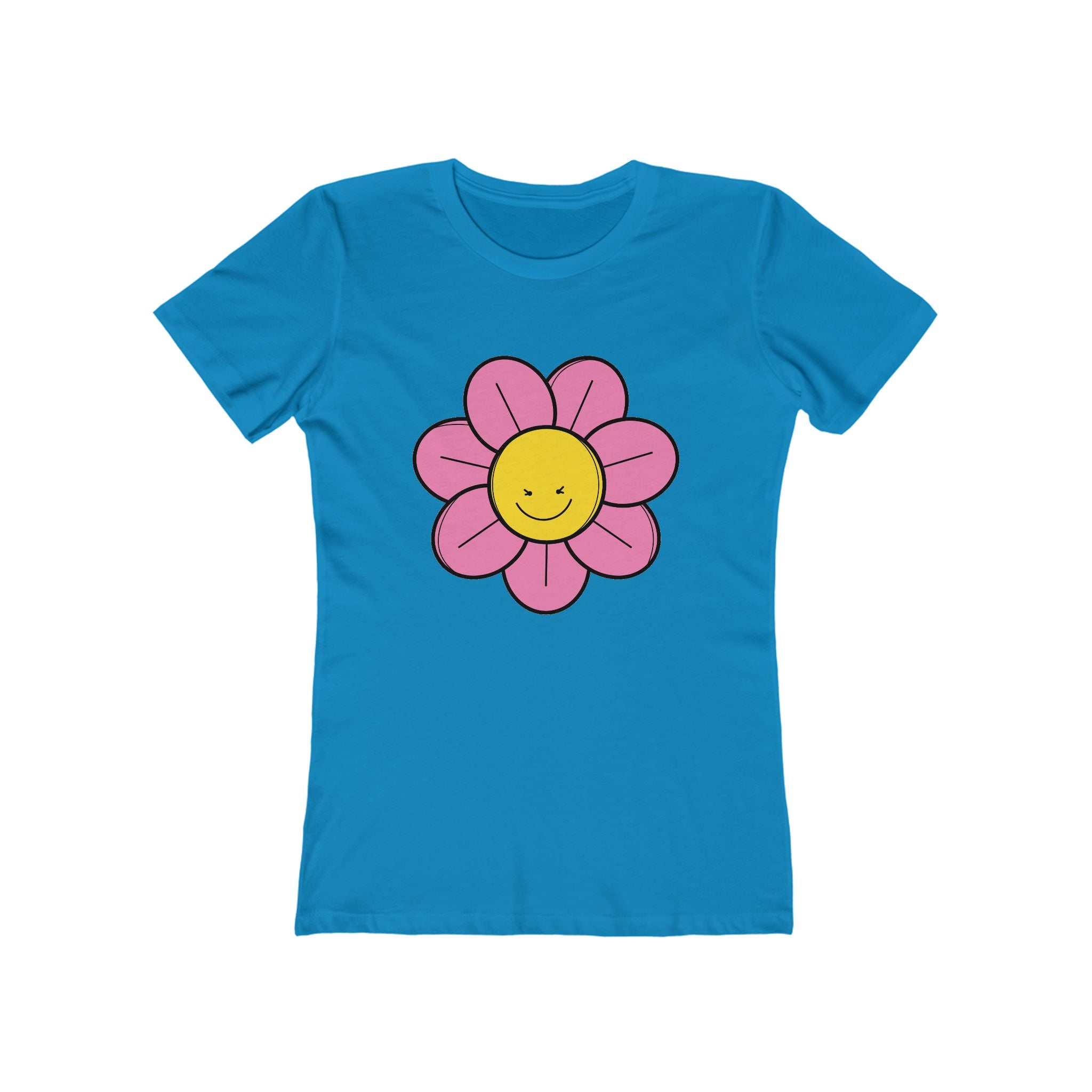 Flower Women's Tshirt, Floral Graphic Tee, Casual Top for Her, Spring Blossom Shirt, Botanical Print Blouse