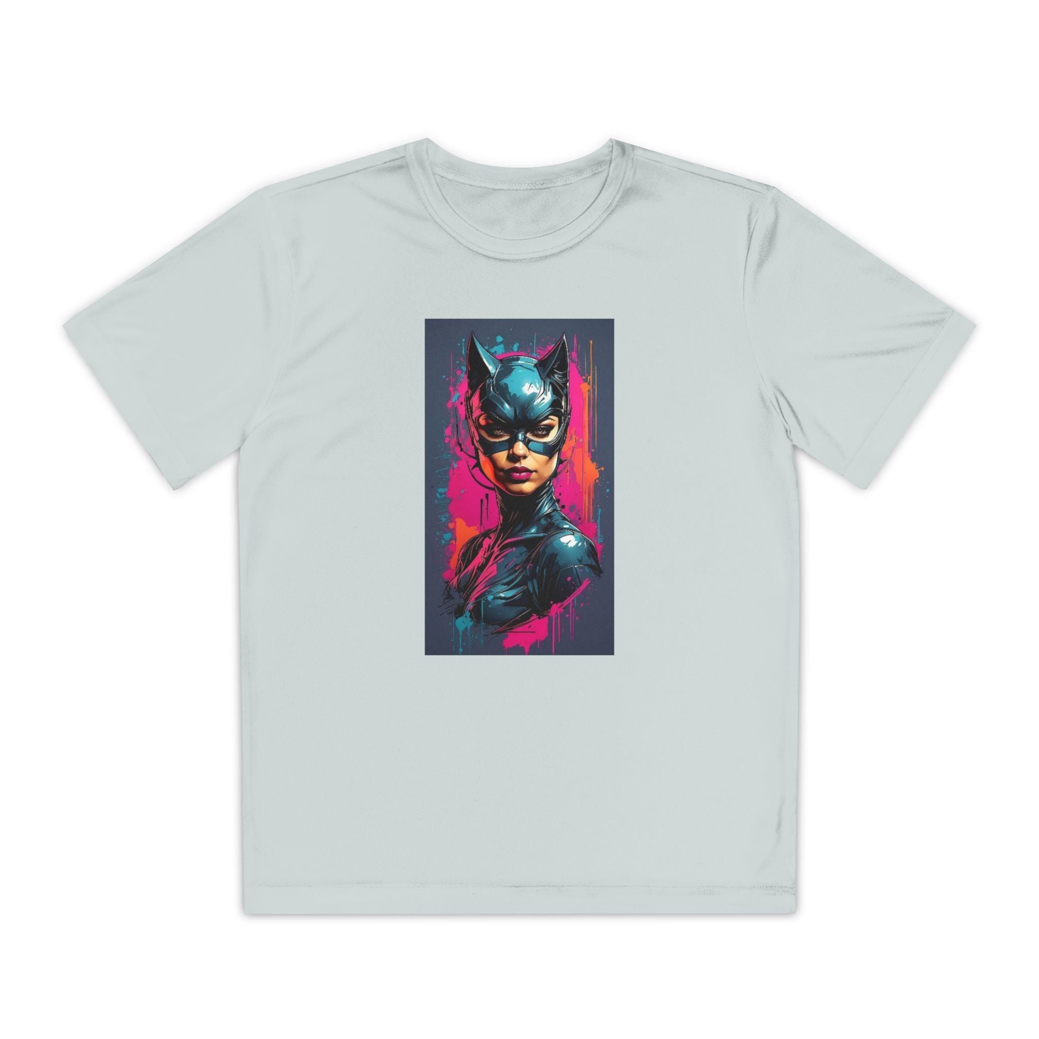 Superhero Youth T-Shirt Sports Graphic Tee, Cool Athletic Shirt for Kids