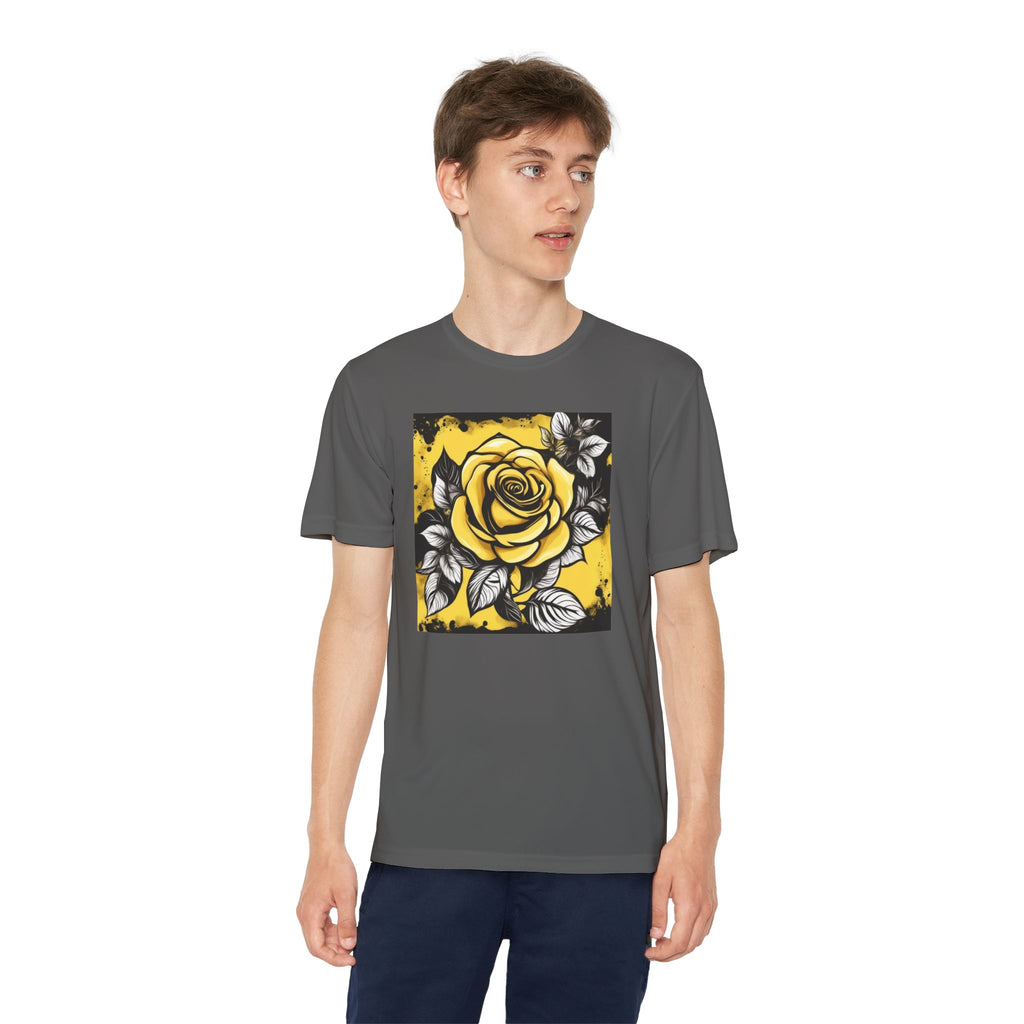 Flower Youth Tshirt, Girls Floral Tee, Kids Spring Shirt, Children's Botanical Top, Teen Blossom T-Shirt