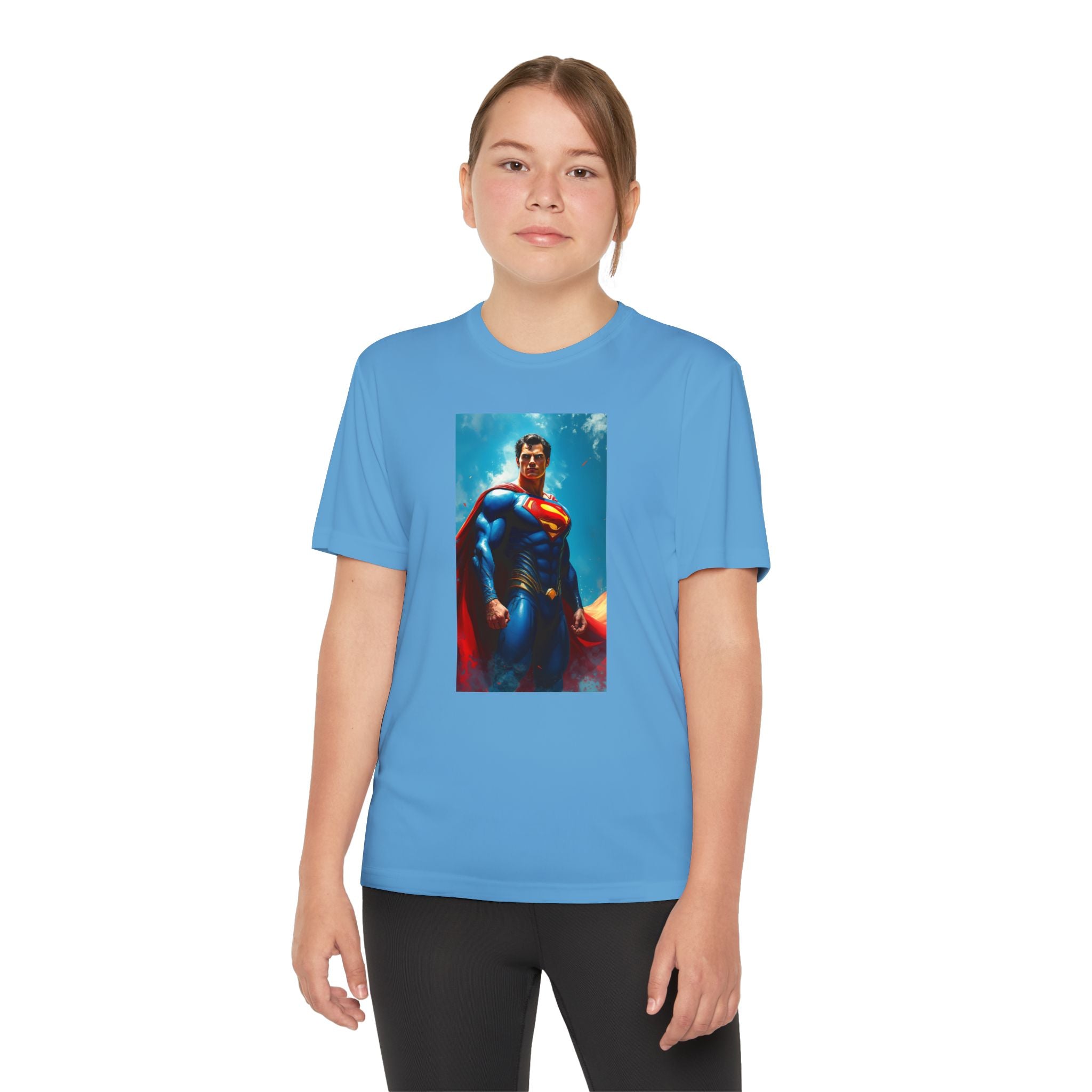 Superman Superhero Marvel T-Shirt, Youth Competitor Tee,  Kids Comic Book Hero Top, Children's Graphic Tee, Youth Super Power T-Shirt