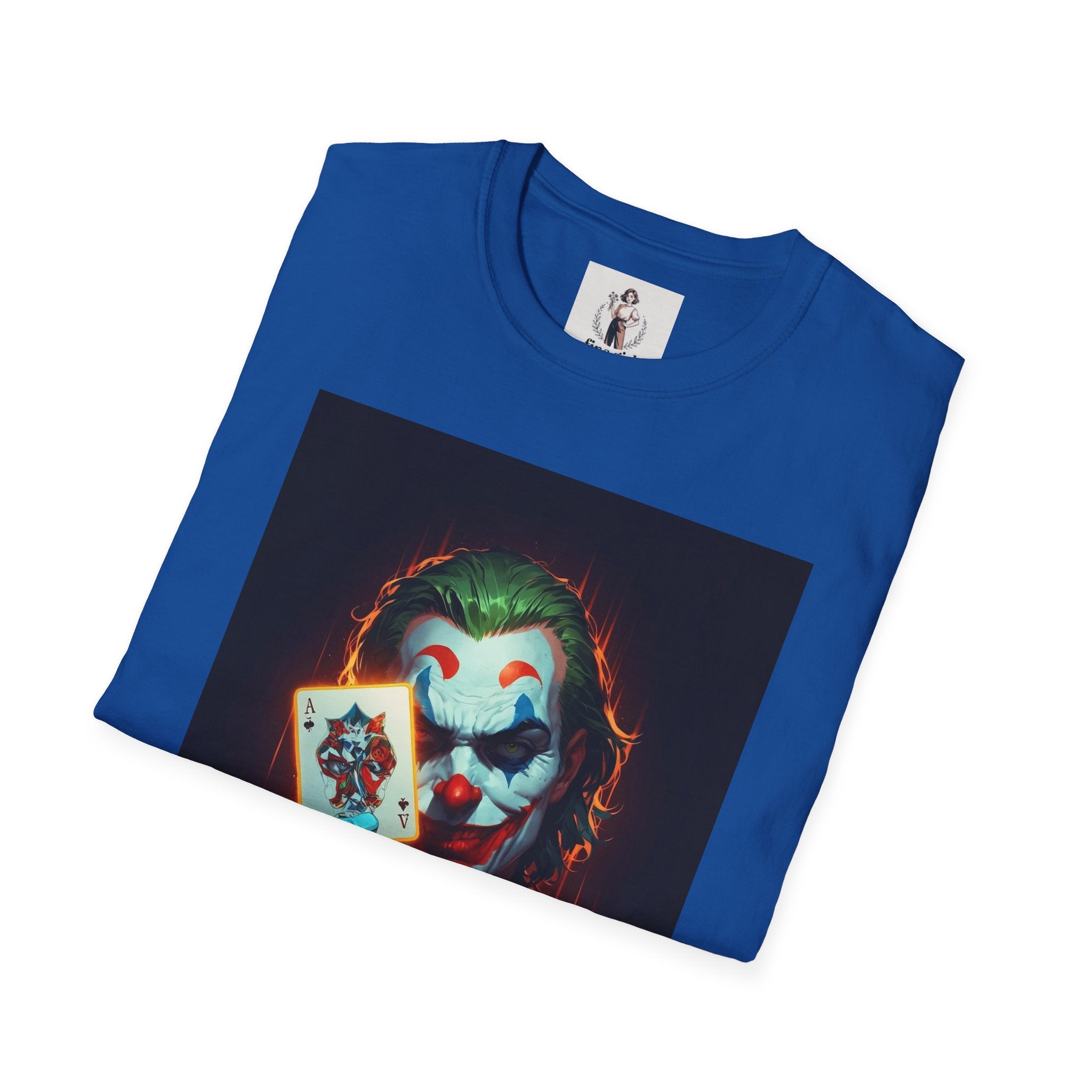 The Joker Superhero Marvel Unisex Softstyle T-Shirt, Comic Book Tee, Geeky Clothing, Cosplay Costume Top