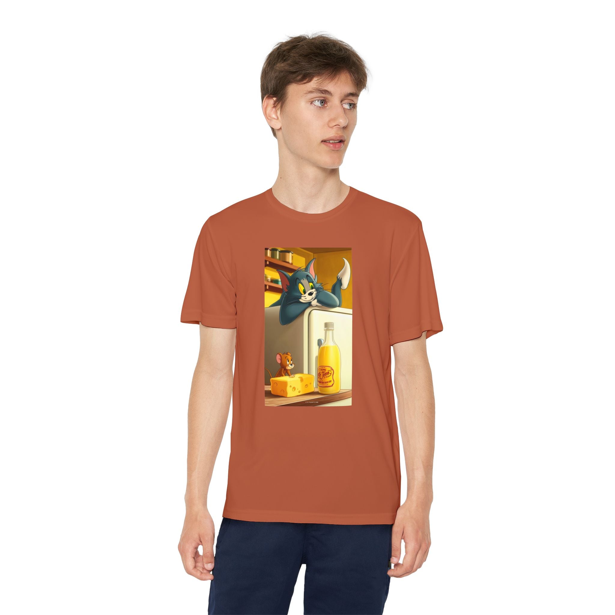 Youth Competitor Tee with Tom And Jerry design, Cartoon Graphic Kid's T-Shirt, Kids Tee, Children's Clothing, Funny Tee for Boys and Girls