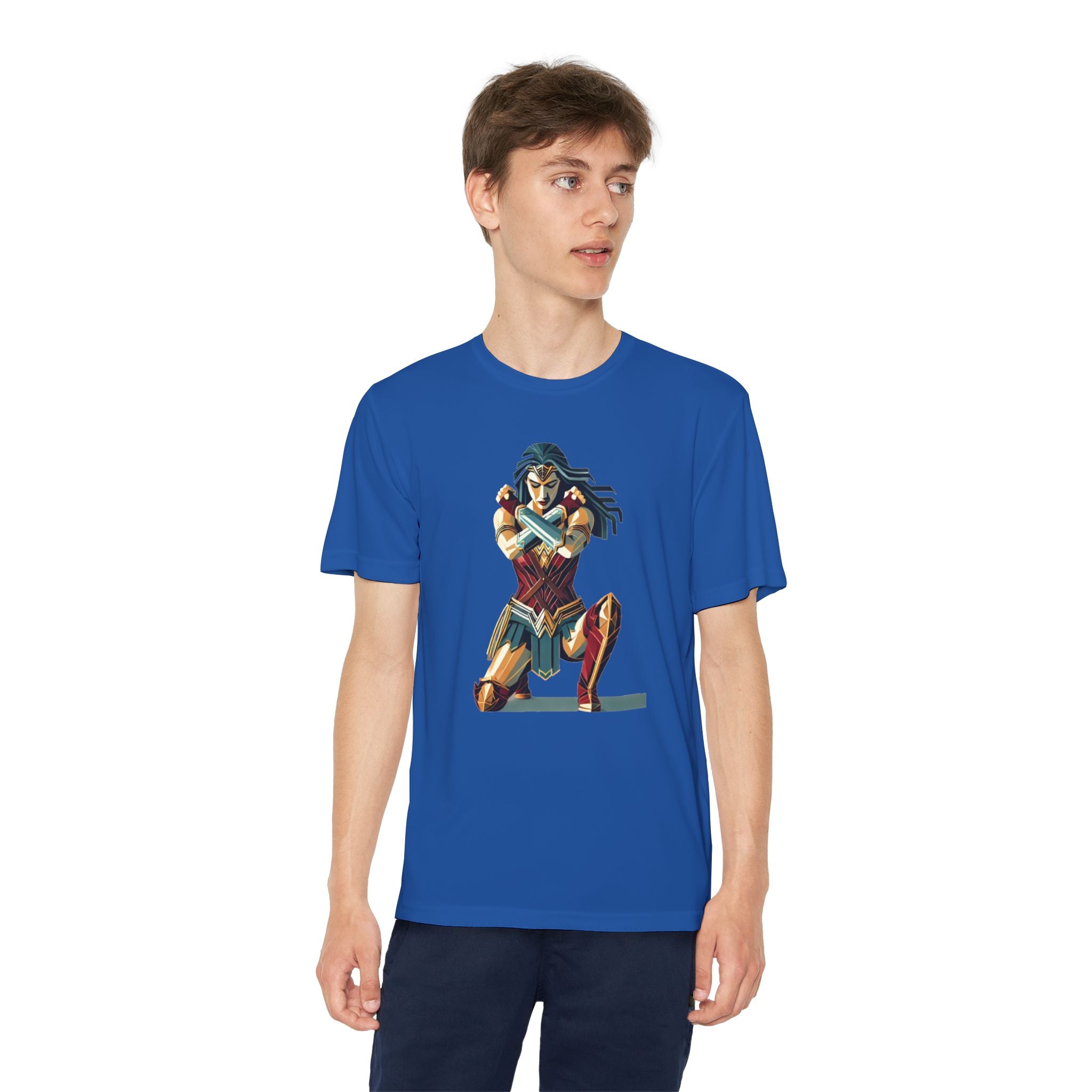 Wonder Woman Youth T-Shirt Sports Graphic Tee, Cool Athletic Shirt for Kids, Perfect for Sports Events, Team Spirit
