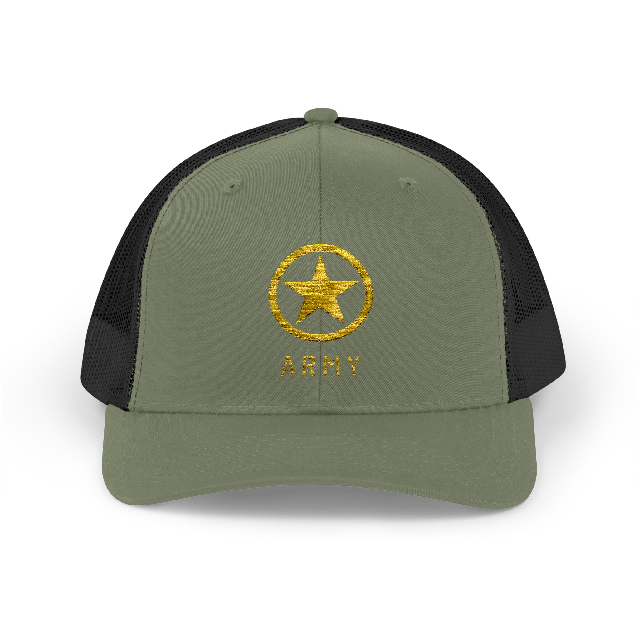 US Army Snapback Trucker Cap with Thin Red Line Design, Ideal for First Responders, Supportive Gifts, Memorials, Everyday Wear