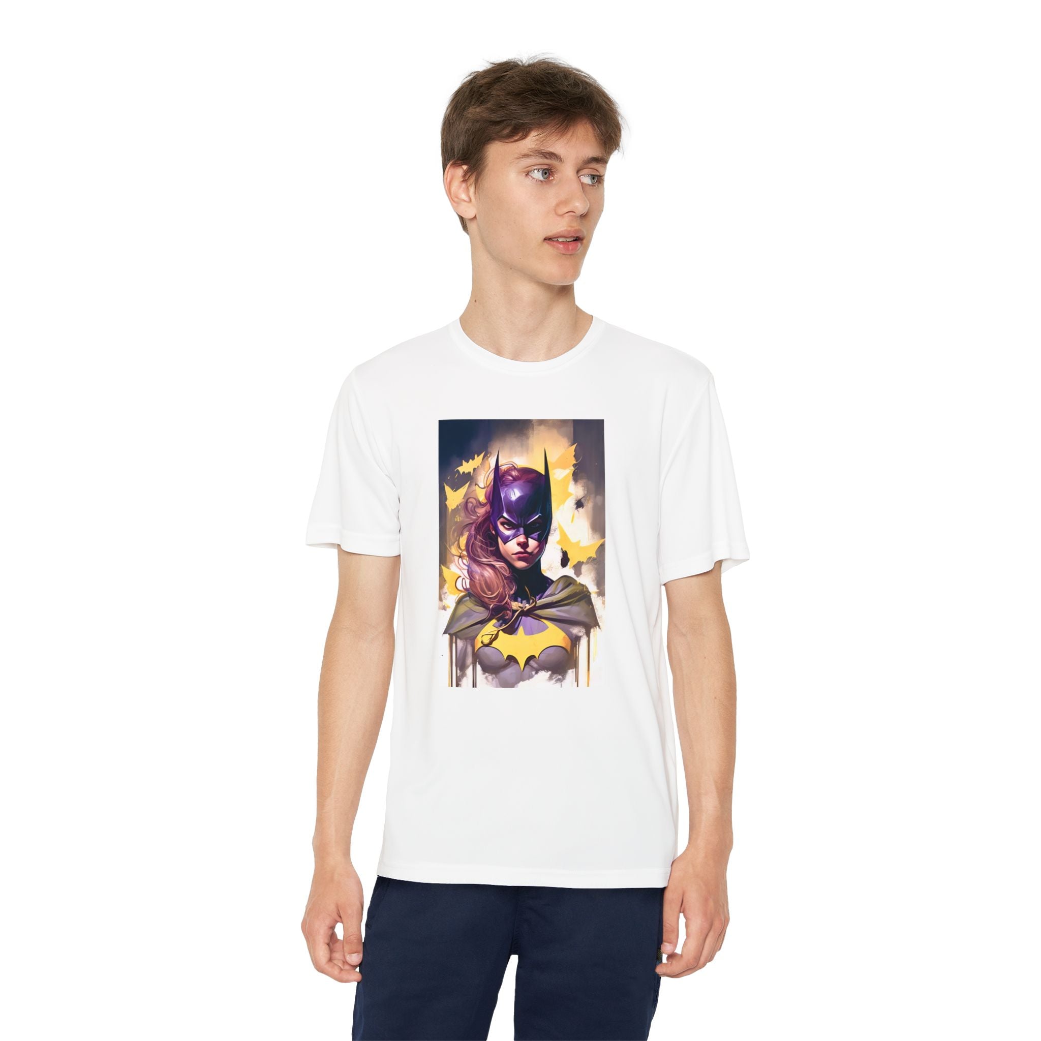 Superhero Youth T-Shirt Sports Graphic Tee, Cool Athletic Shirt for Kids