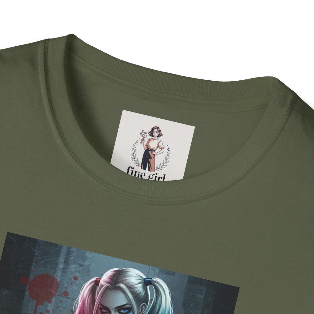 Haily Quinn Superhero Marvel Unisex Softstyle T-Shirt, Comic Book Tee, Graphic Novel Shirt, Geeky Clothing, Cosplay Costume Top