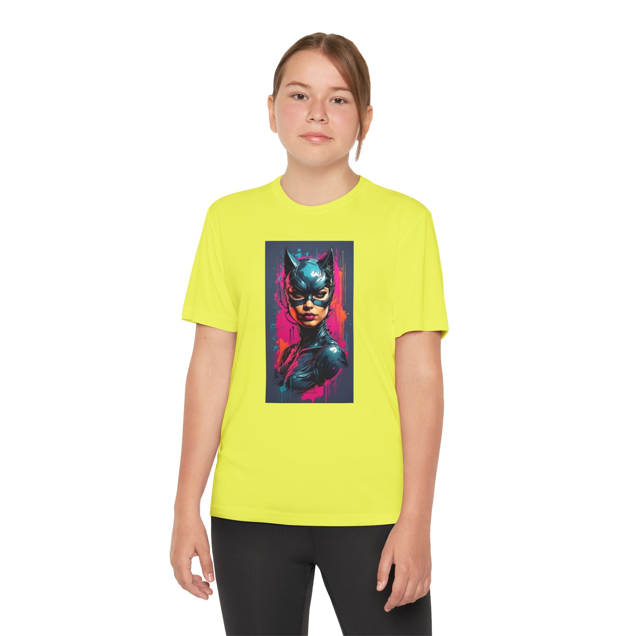 Superhero Youth T-Shirt Sports Graphic Tee, Cool Athletic Shirt for Kids