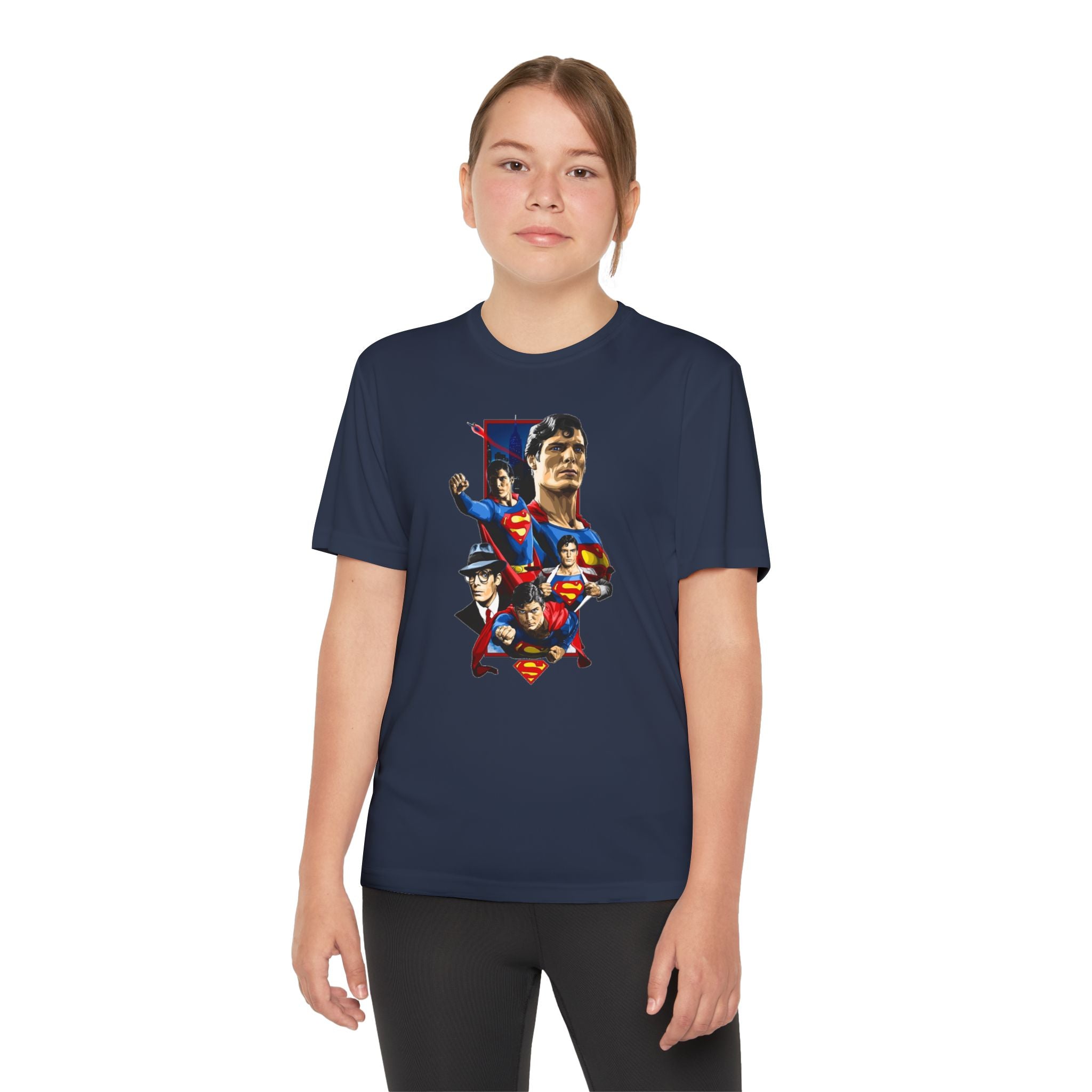 Superman Youth T-Shirt Sports Graphic Tee, Cool Athletic Shirt for Kids, Perfect for Sports Events, Team Spirit