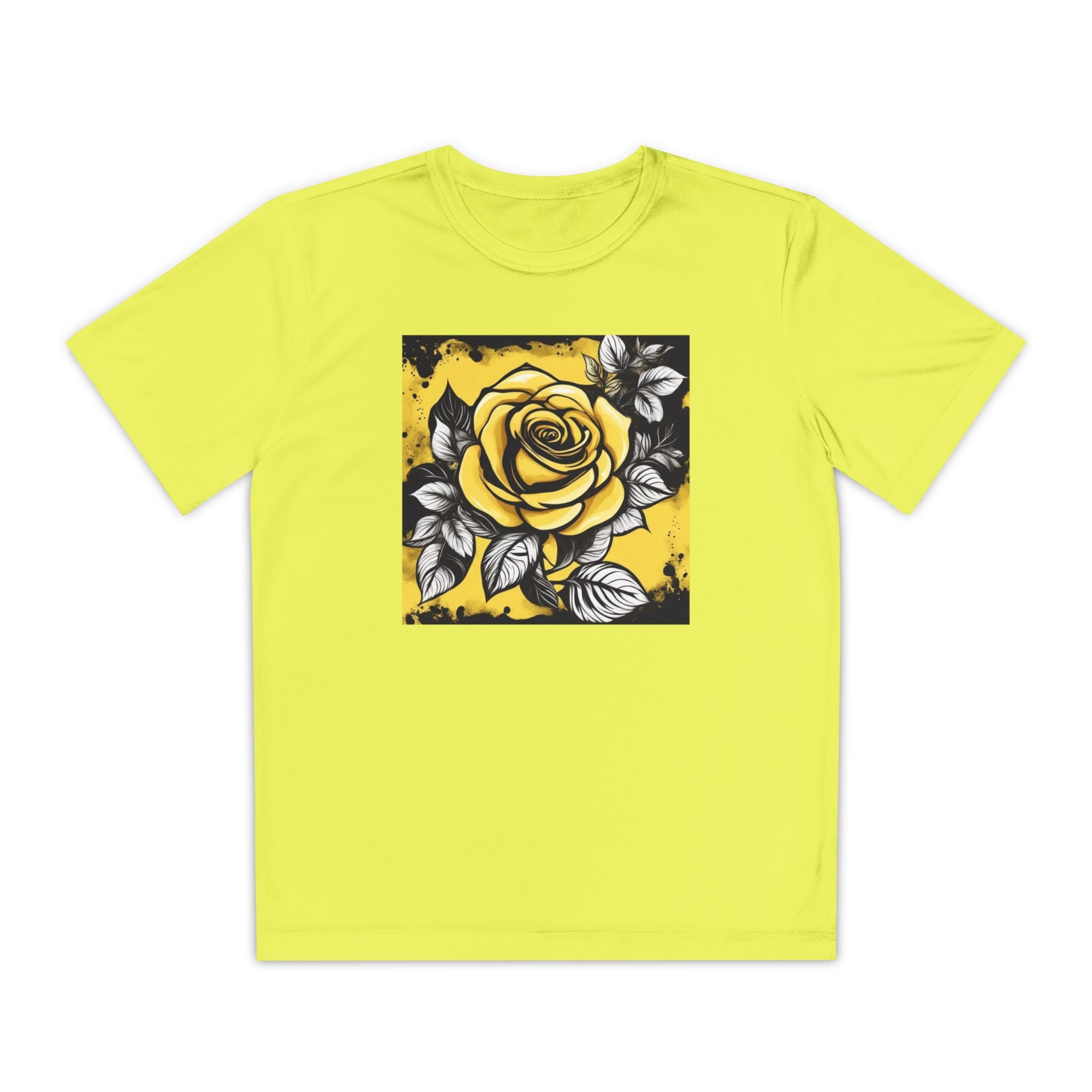 Flower Youth Tshirt, Girls Floral Tee, Kids Spring Shirt, Children's Botanical Top, Teen Blossom T-Shirt