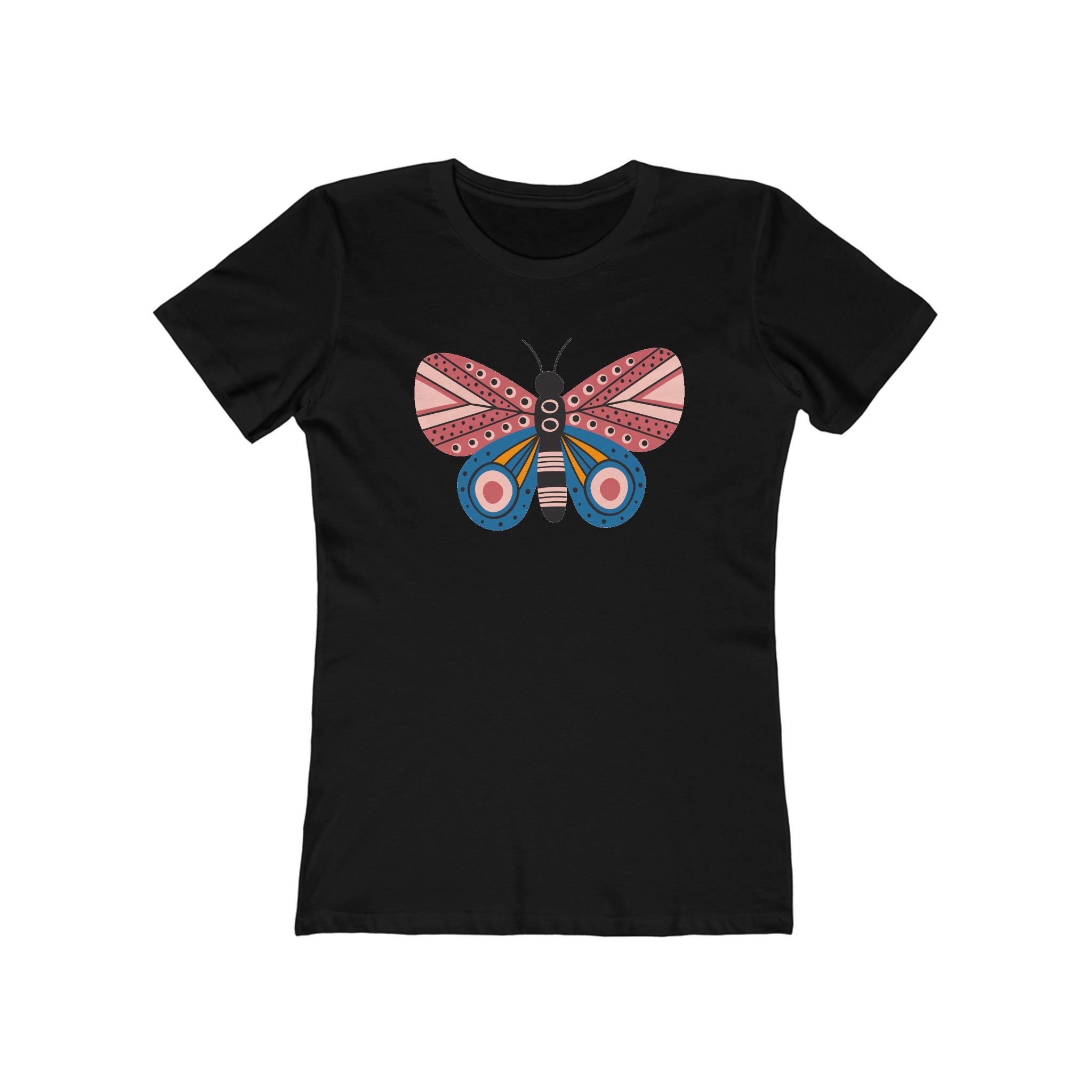 Butterfly Women's Tshirt, Butterfly Graphic Tee, Women's Butterfly Shirt, Butterfly Print Shirt, Boho Butterfly Tee