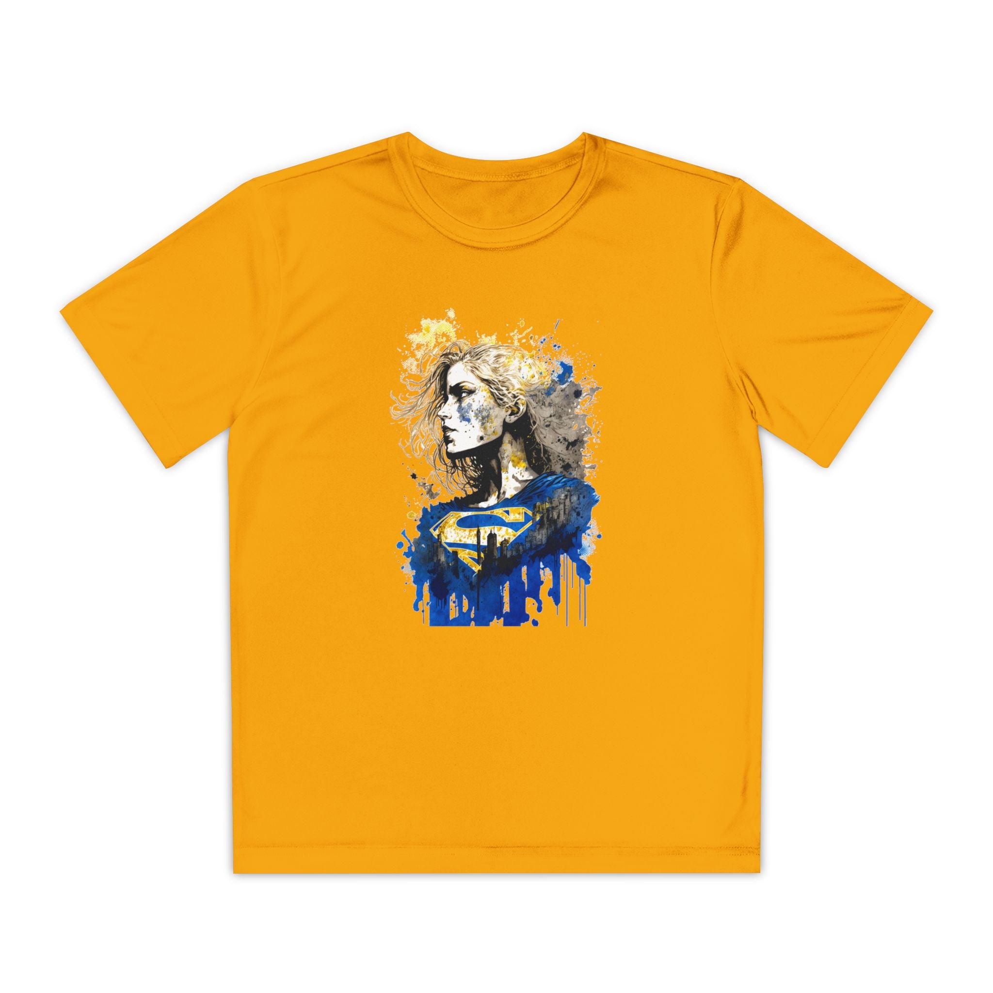 Superhero Youth T-Shirt Sports Graphic Tee, Cool Athletic Shirt for Kids