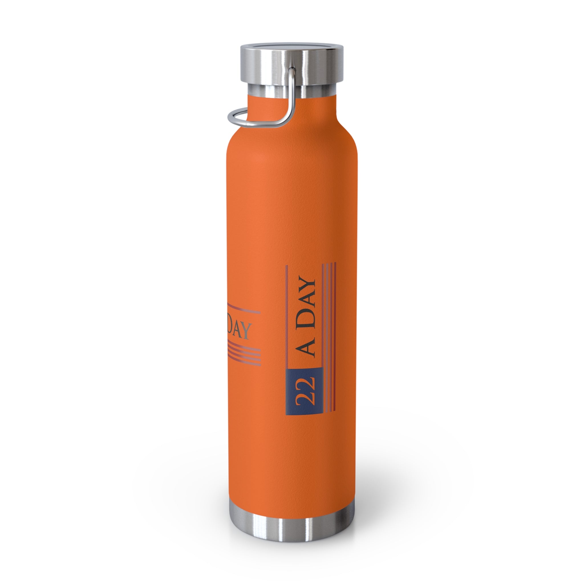 22 A Day Patriotic Copper Insulated Water Bottle
