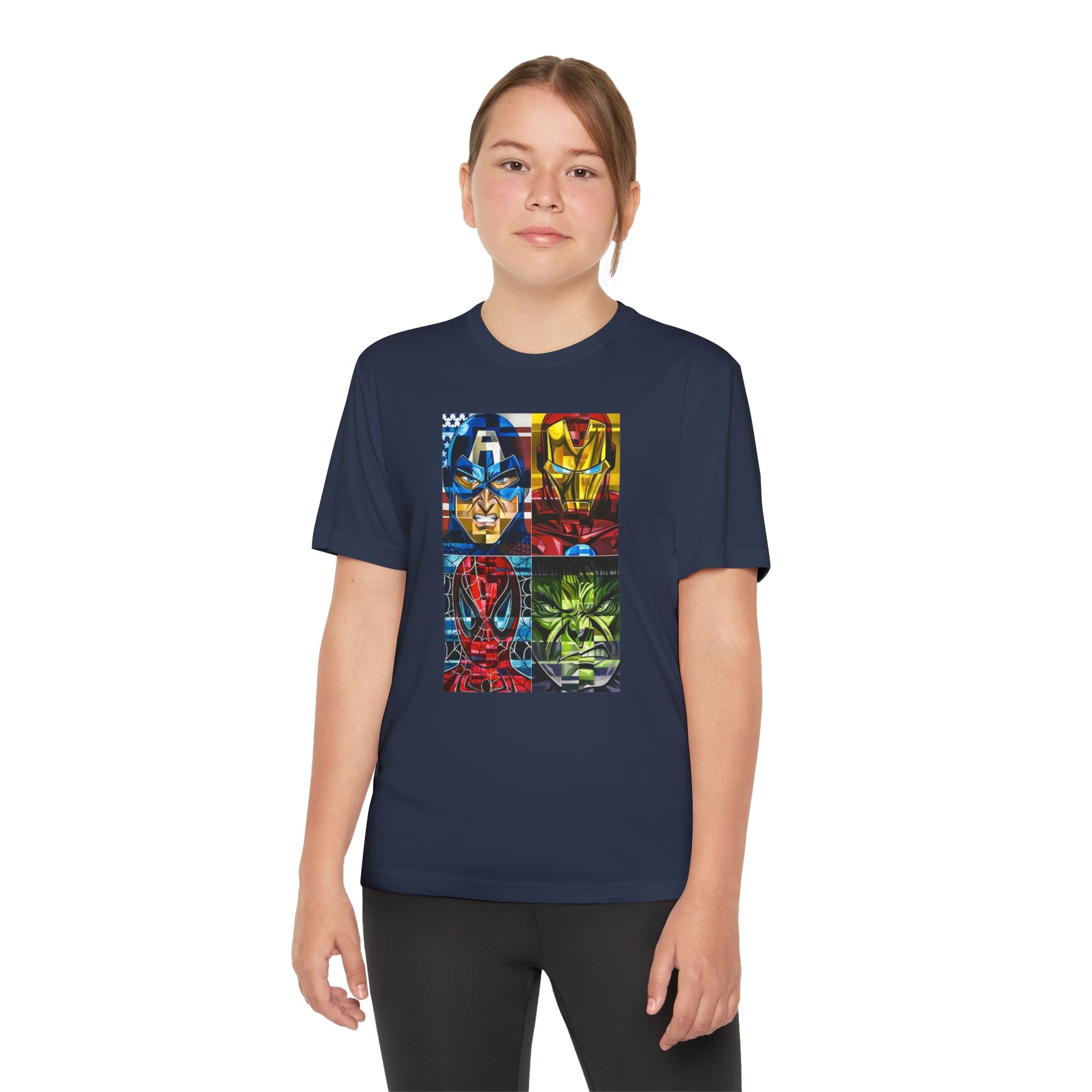 Advengers Youth T-Shirt Sports Graphic Tee, Cool Athletic Shirt for Kids, Perfect for Sports Events, Team Spirit