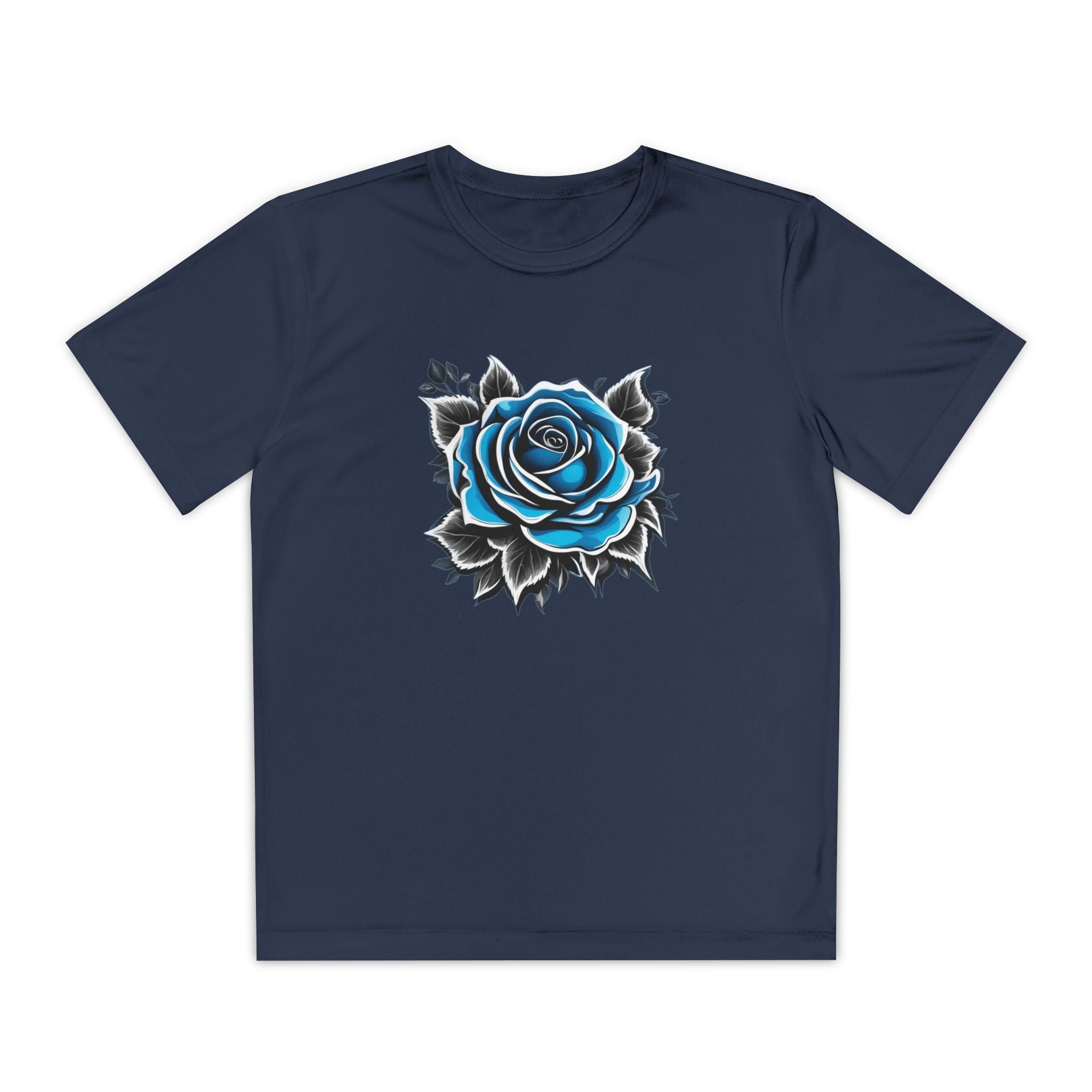 Flower Youth T-Shirt Sports Graphic Tee, Cool Athletic Shirt for Kids