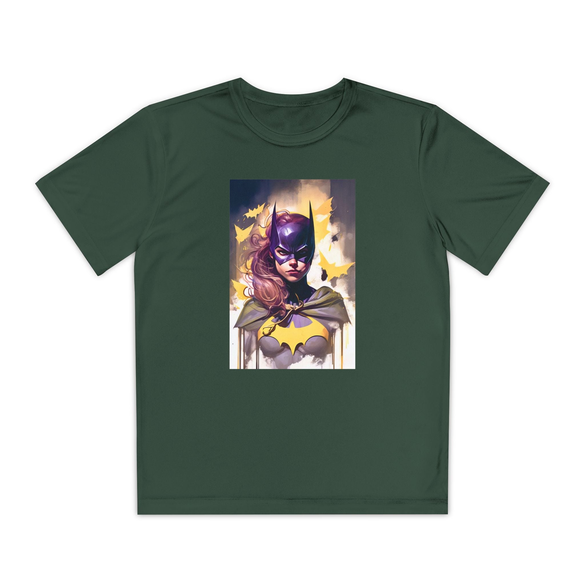 Superhero Youth T-Shirt Sports Graphic Tee, Cool Athletic Shirt for Kids