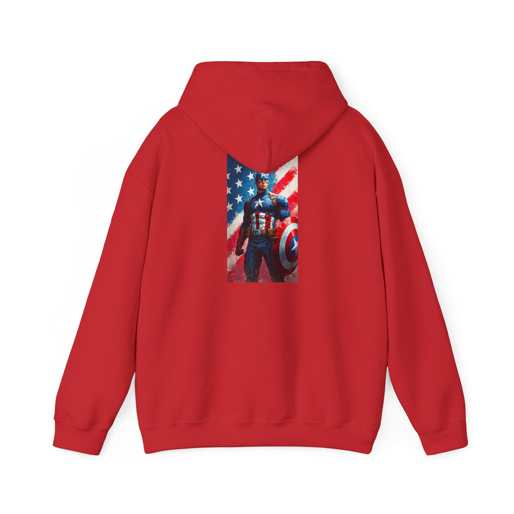 Hooded Sweatshirt - Captain America Design