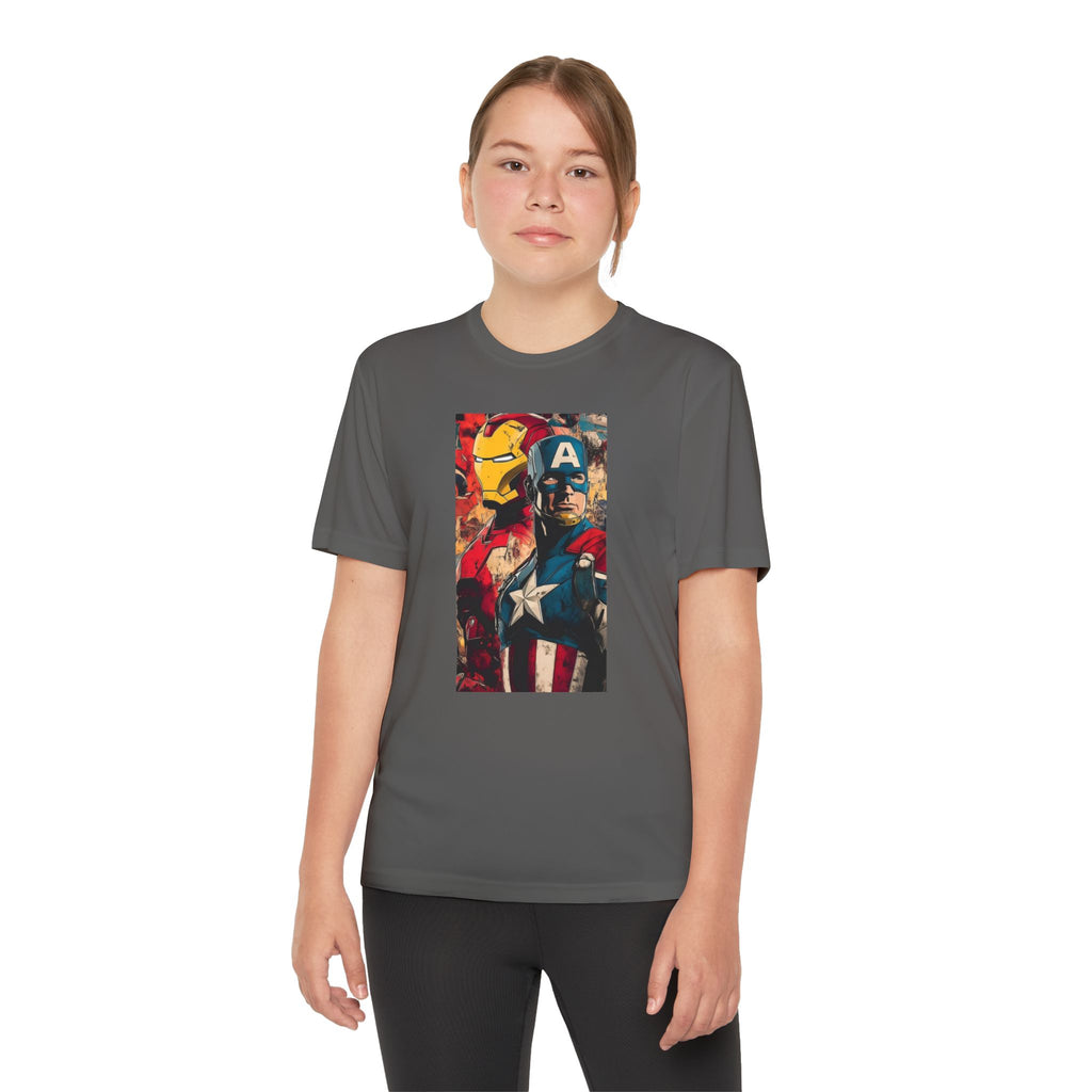 Advengers Youth T-Shirt Sports Graphic Tee, Cool Athletic Shirt for Kids, Perfect for Sports Events, Team Spirit