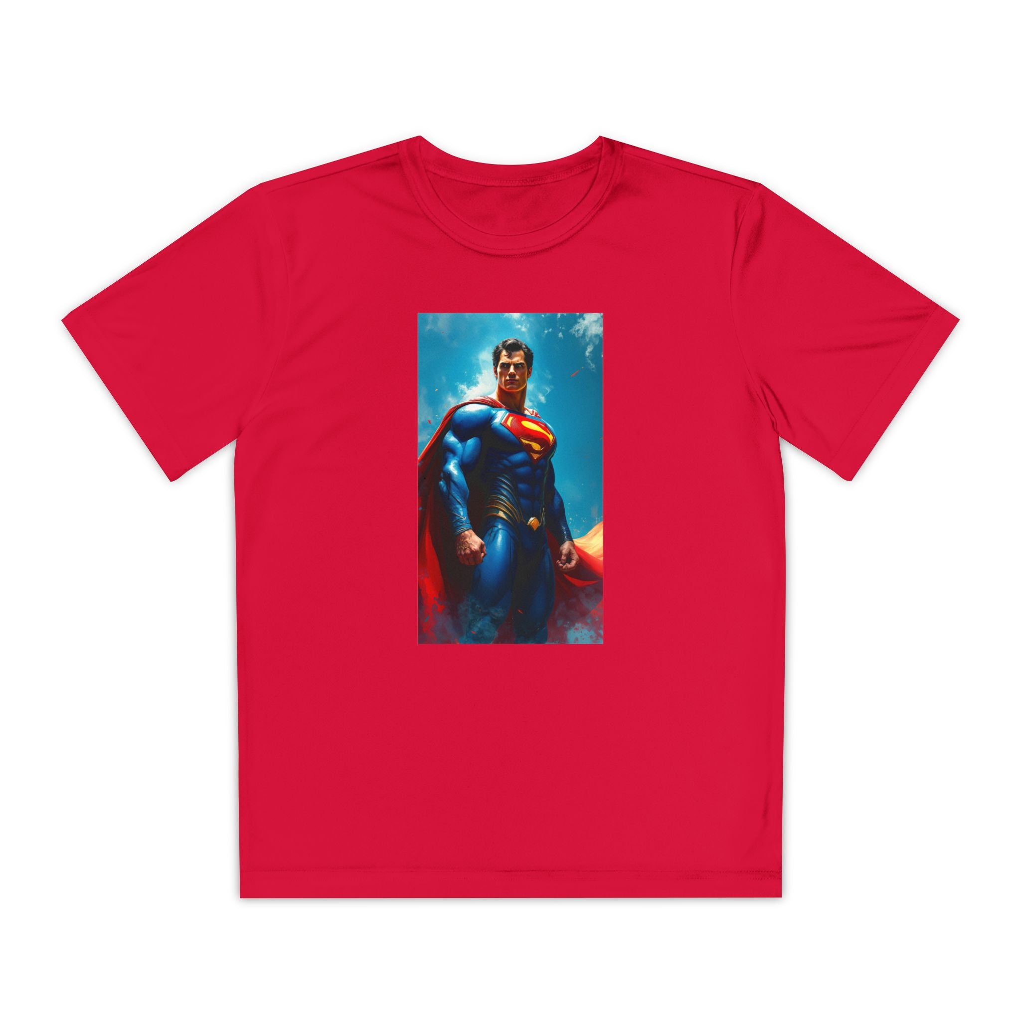 Superman Superhero Marvel T-Shirt, Youth Competitor Tee,  Kids Comic Book Hero Top, Children's Graphic Tee, Youth Super Power T-Shirt