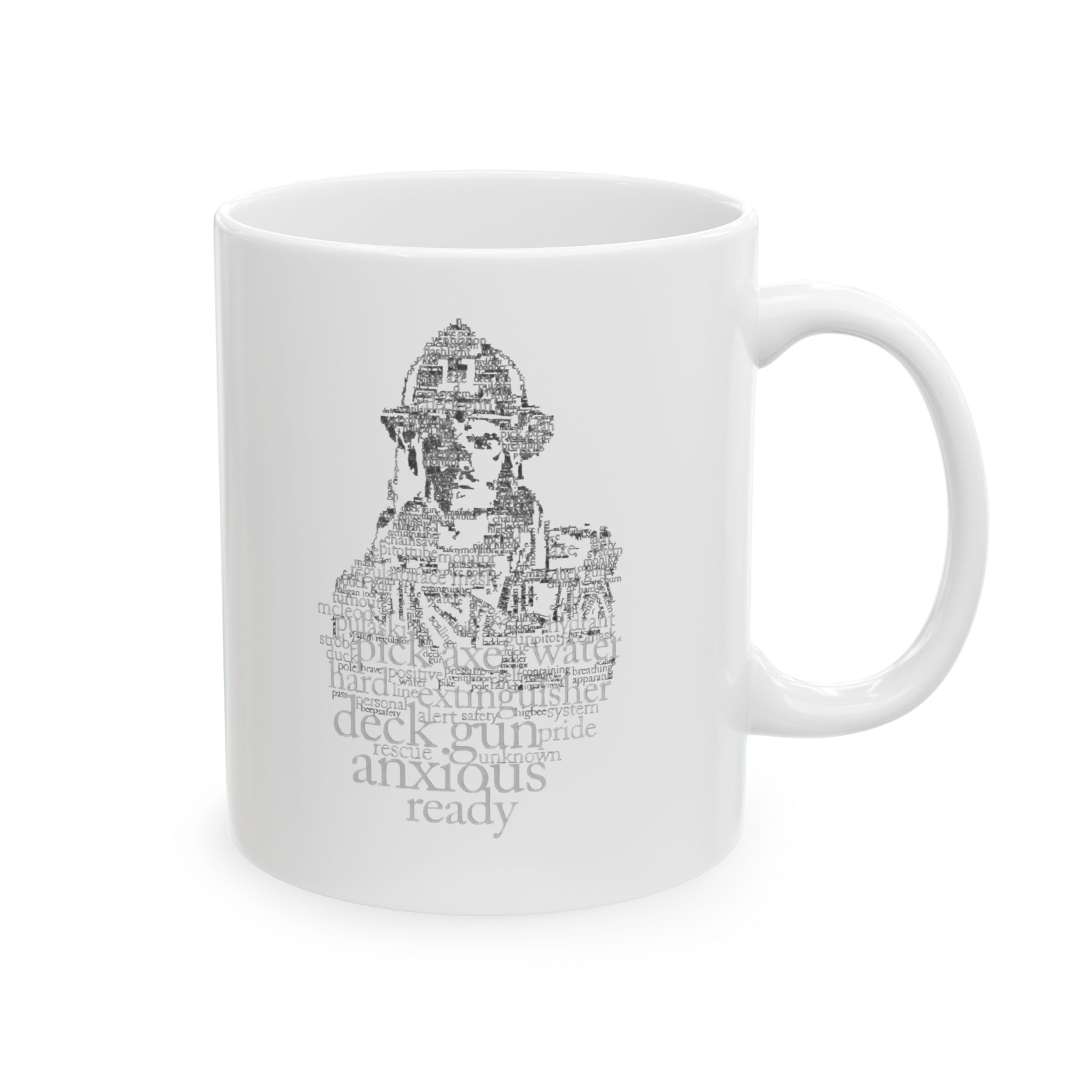 Firefighter Ceramic Mug, Fire Department Tea Cup, First Responder Gift, Fireman Coffee Mug, Firefighter Appreciation Present
