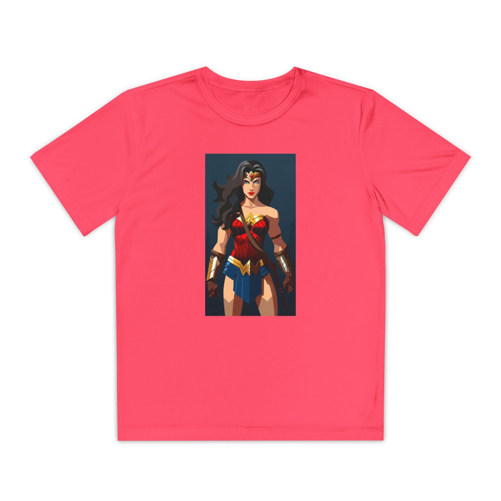 Superhero Youth T-Shirt Sports Graphic Tee, Cool Athletic Shirt for Kids