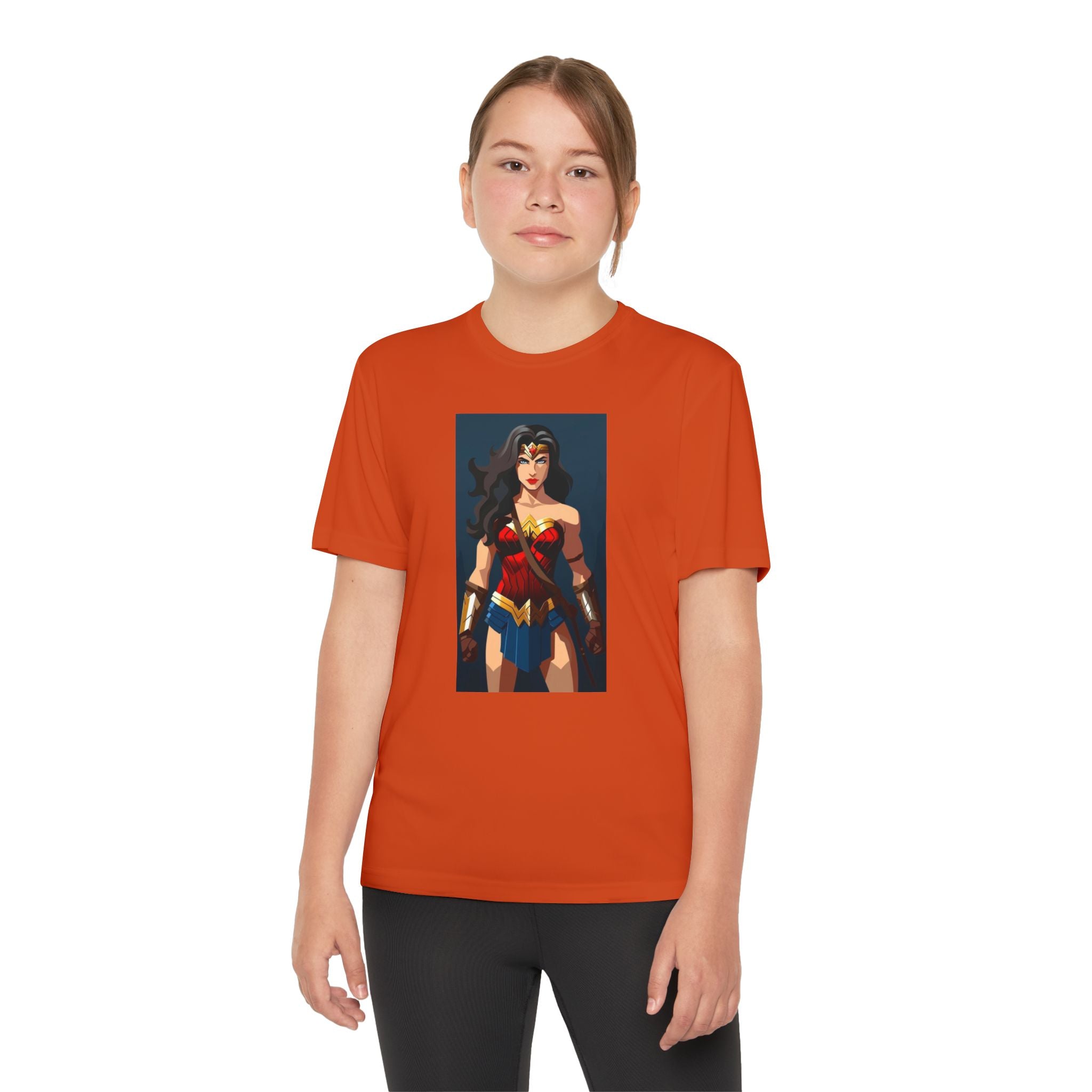 Superhero Youth T-Shirt Sports Graphic Tee, Cool Athletic Shirt for Kids