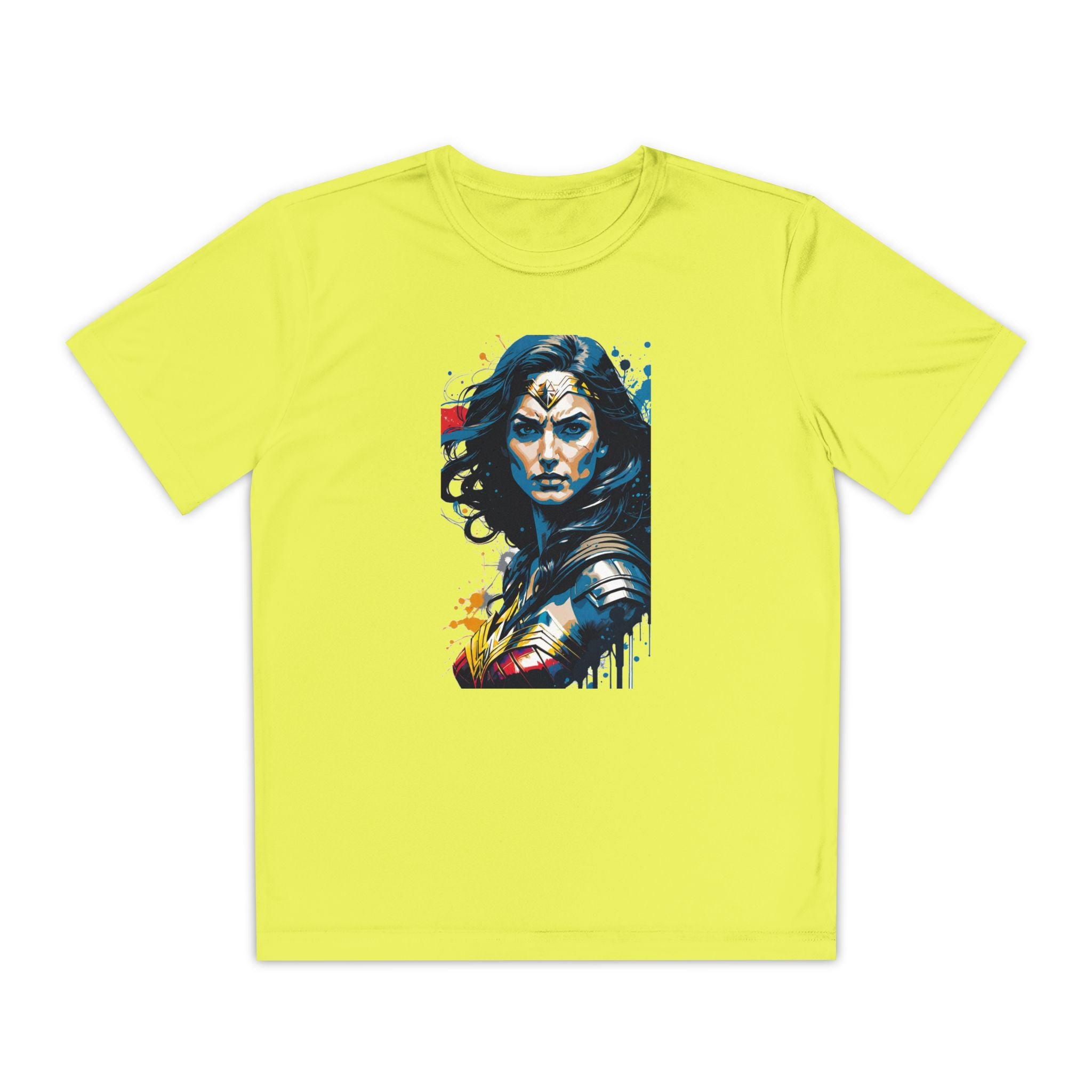 Superhero Youth T-Shirt Sports Graphic Tee, Cool Athletic Shirt for Kids
