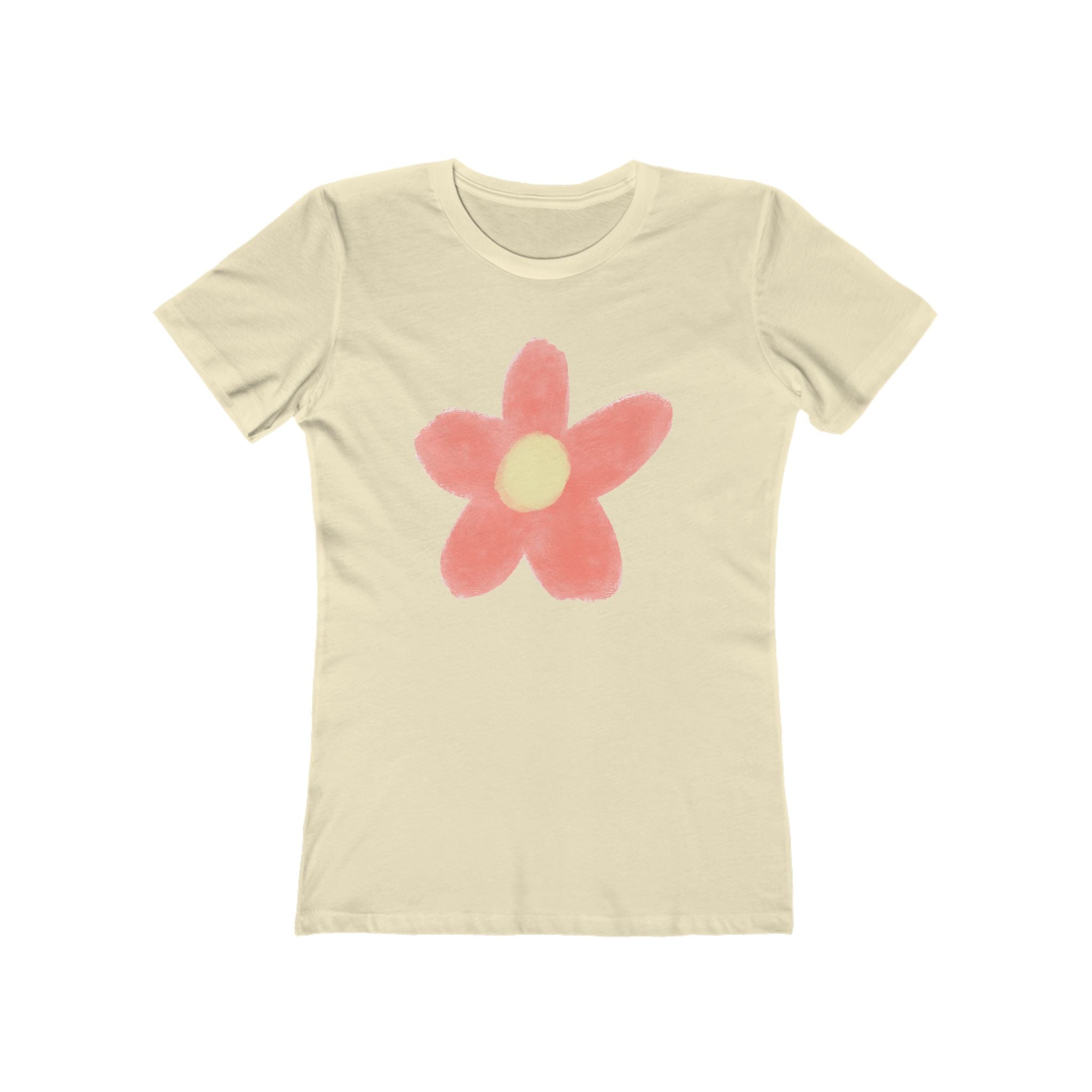 Flower Women's Tshirt, Floral Graphic Tee, Casual Top for Her, Spring Blossom Shirt, Botanical Print Blouse
