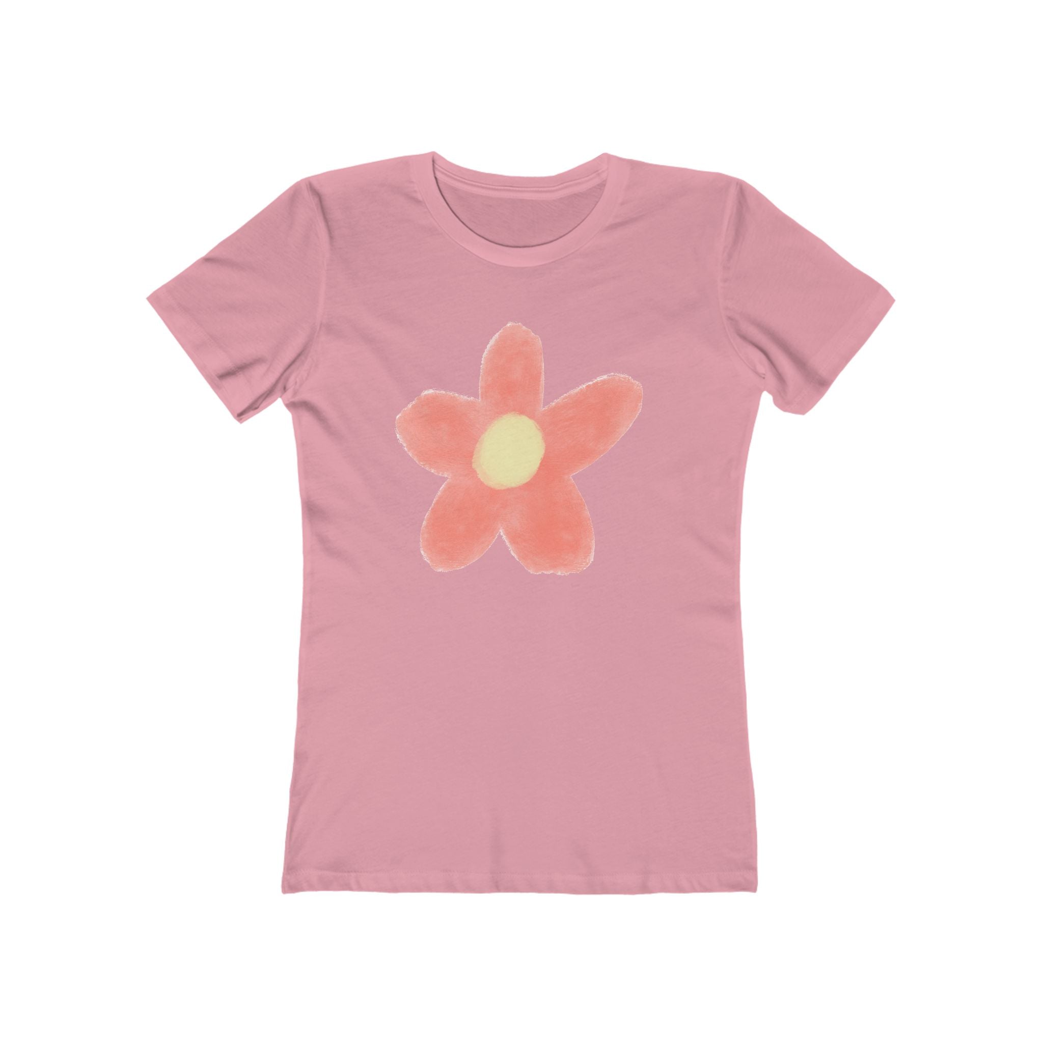 Flower Women's Tshirt, Floral Graphic Tee, Casual Top for Her, Spring Blossom Shirt, Botanical Print Blouse