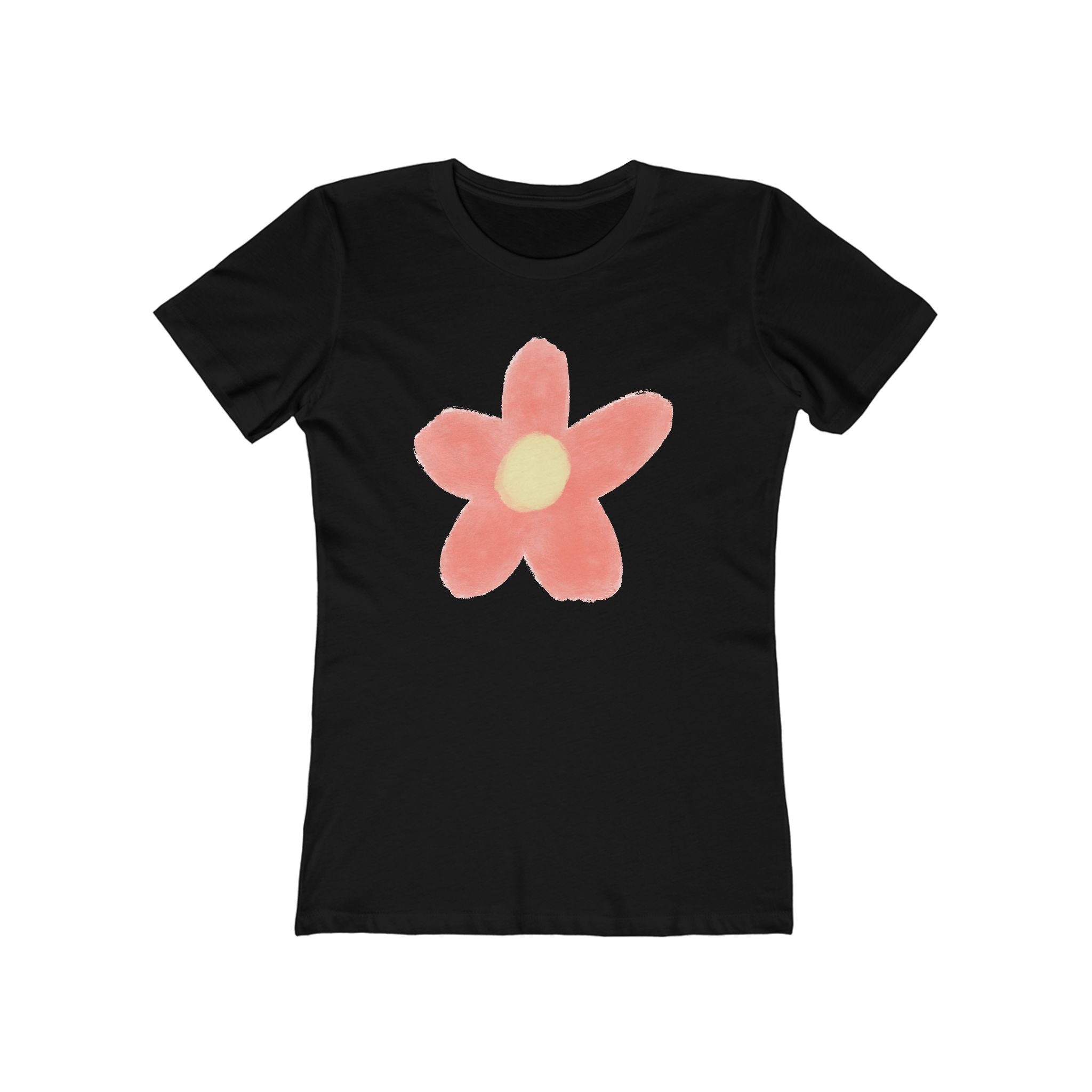 Flower Women's Tshirt, Floral Graphic Tee, Casual Top for Her, Spring Blossom Shirt, Botanical Print Blouse
