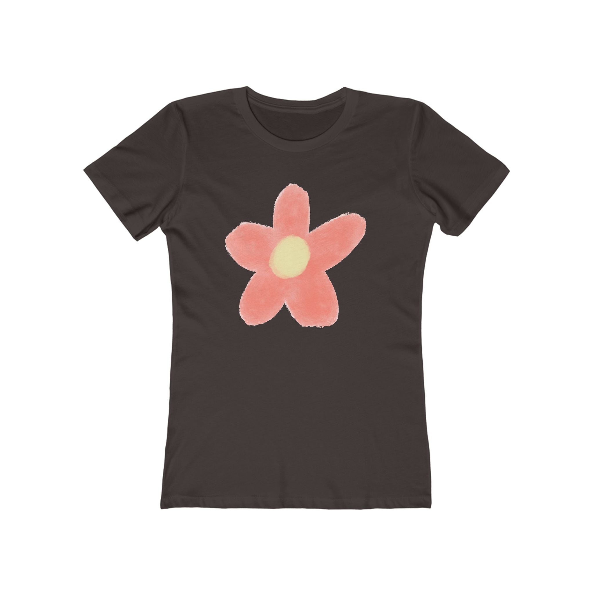Flower Women's Tshirt, Floral Graphic Tee, Casual Top for Her, Spring Blossom Shirt, Botanical Print Blouse