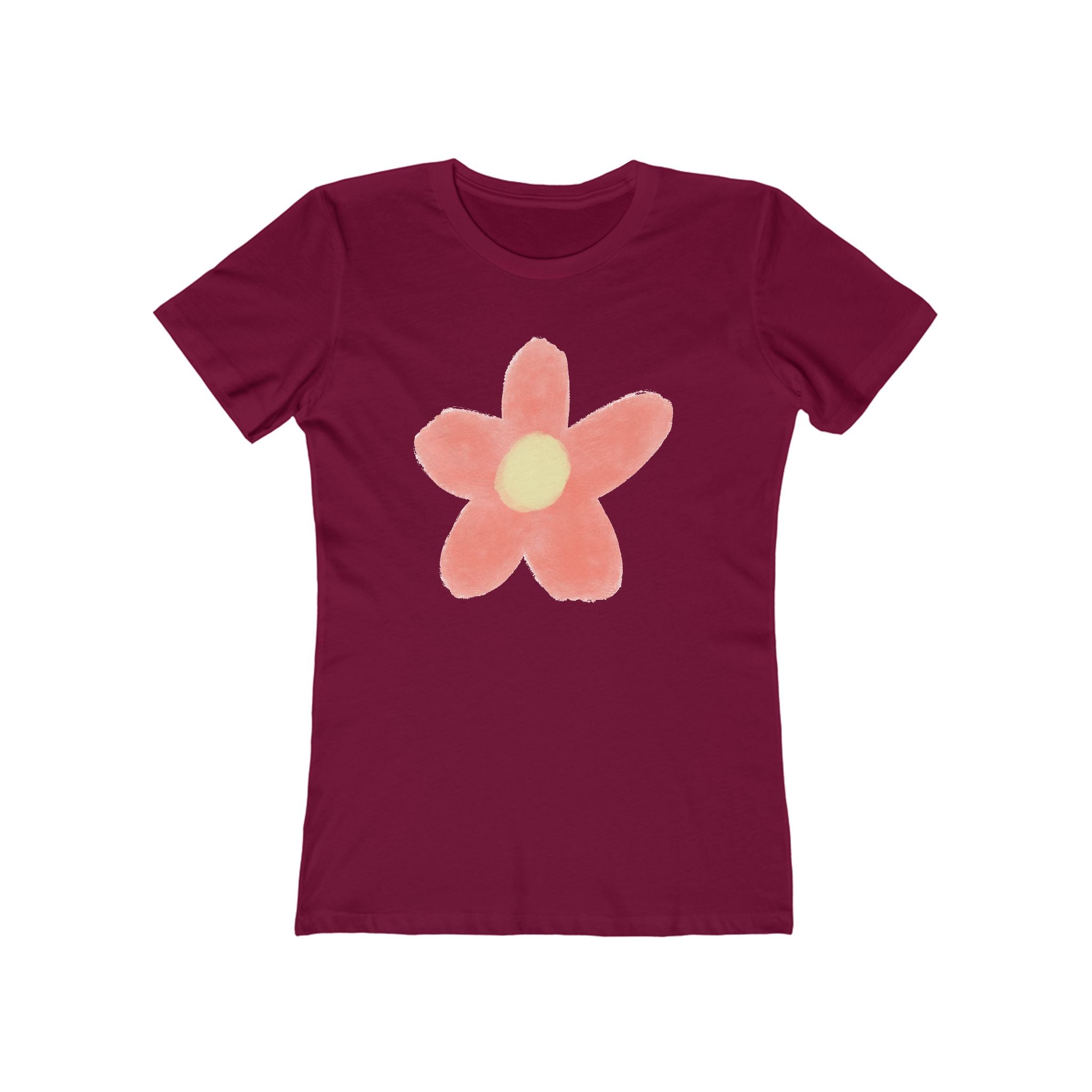 Flower Women's Tshirt, Floral Graphic Tee, Casual Top for Her, Spring Blossom Shirt, Botanical Print Blouse