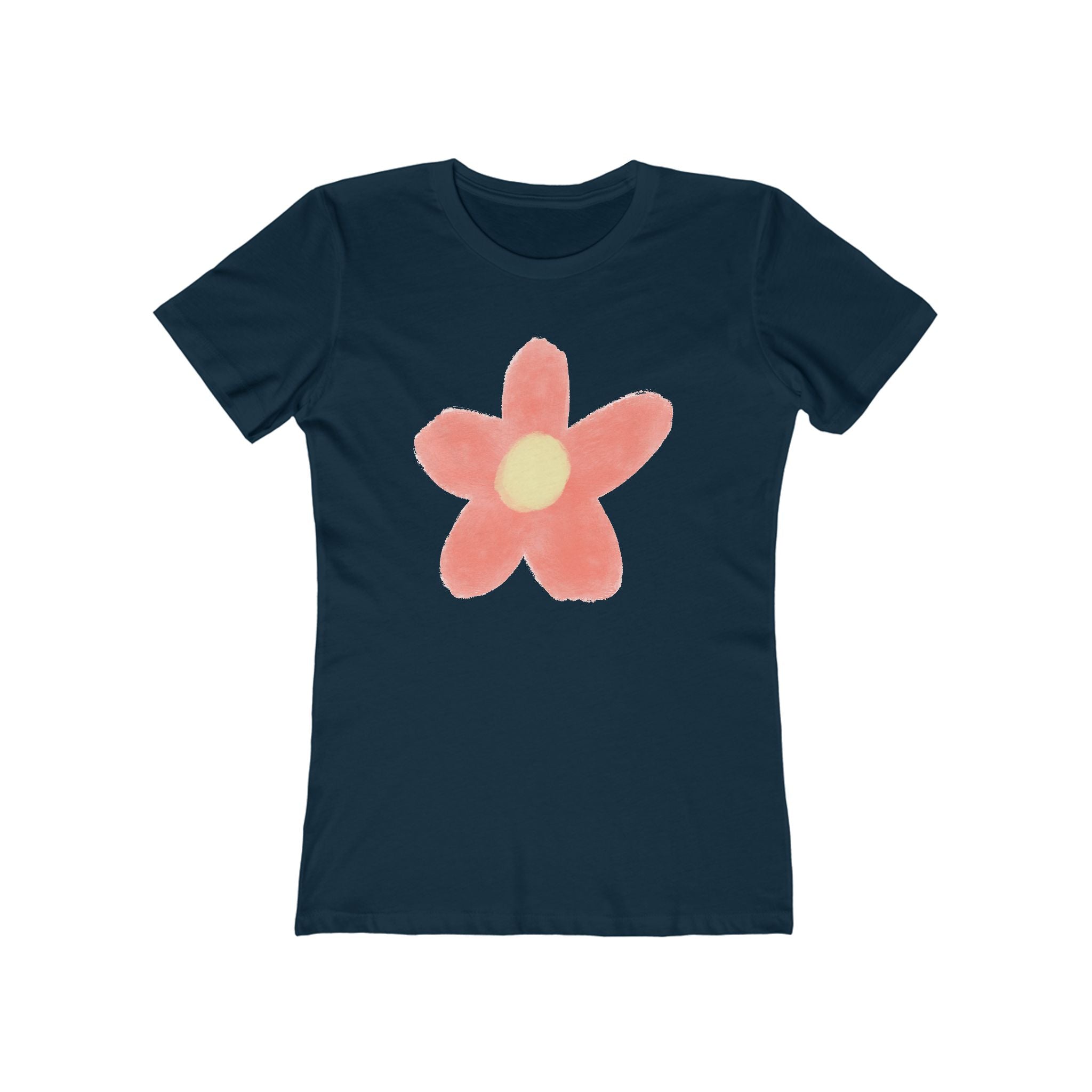 Flower Women's Tshirt, Floral Graphic Tee, Casual Top for Her, Spring Blossom Shirt, Botanical Print Blouse