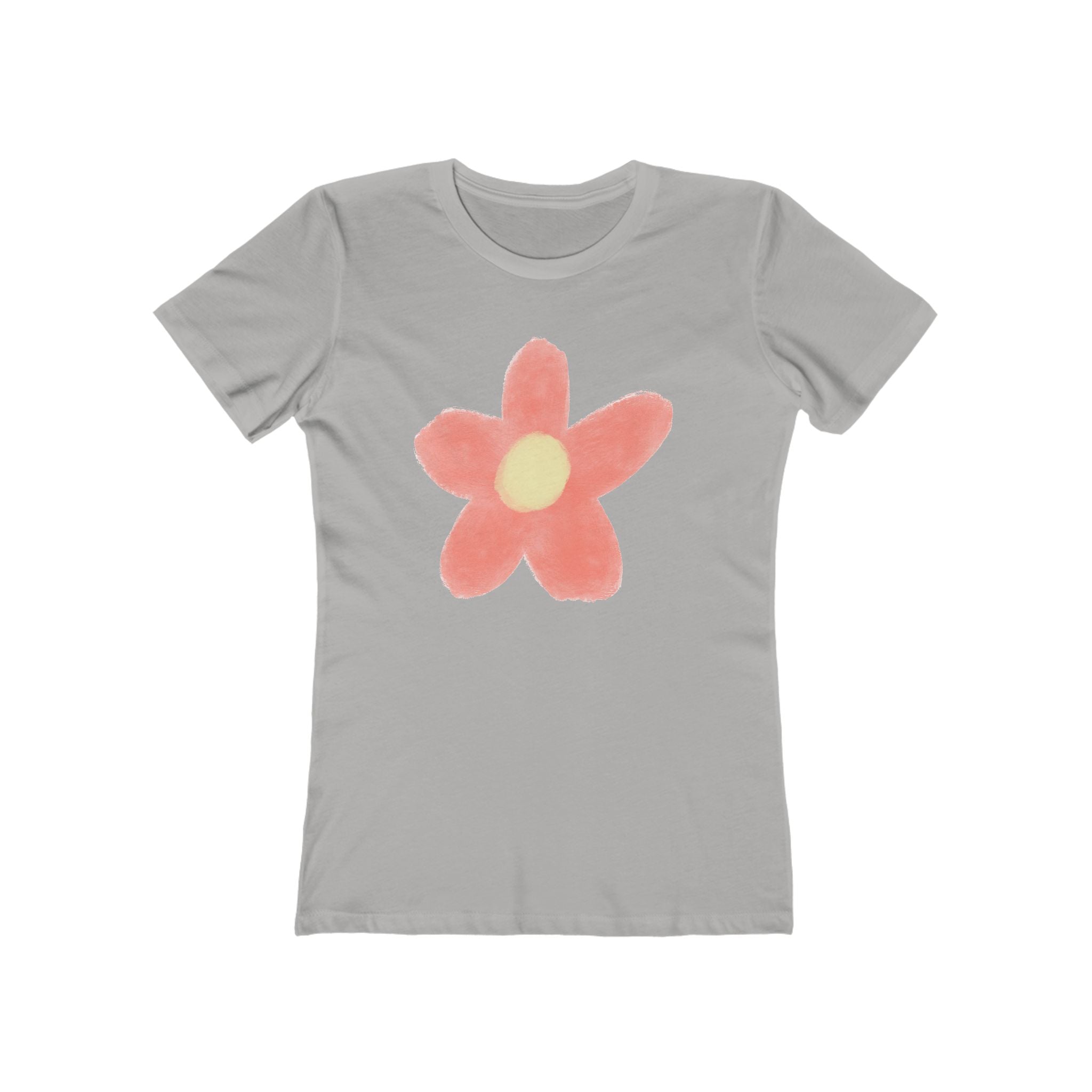 Flower Women's Tshirt, Floral Graphic Tee, Casual Top for Her, Spring Blossom Shirt, Botanical Print Blouse