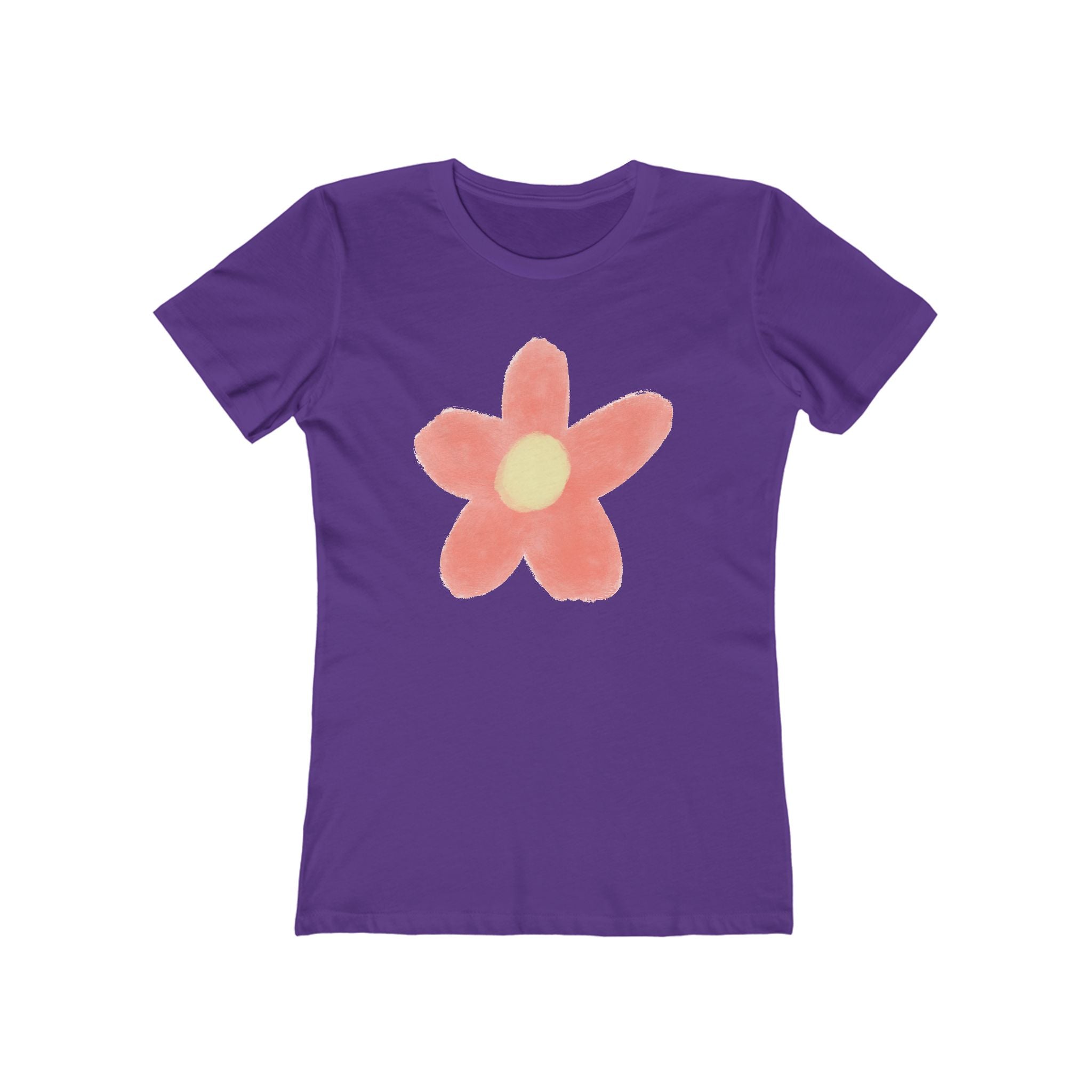 Flower Women's Tshirt, Floral Graphic Tee, Casual Top for Her, Spring Blossom Shirt, Botanical Print Blouse