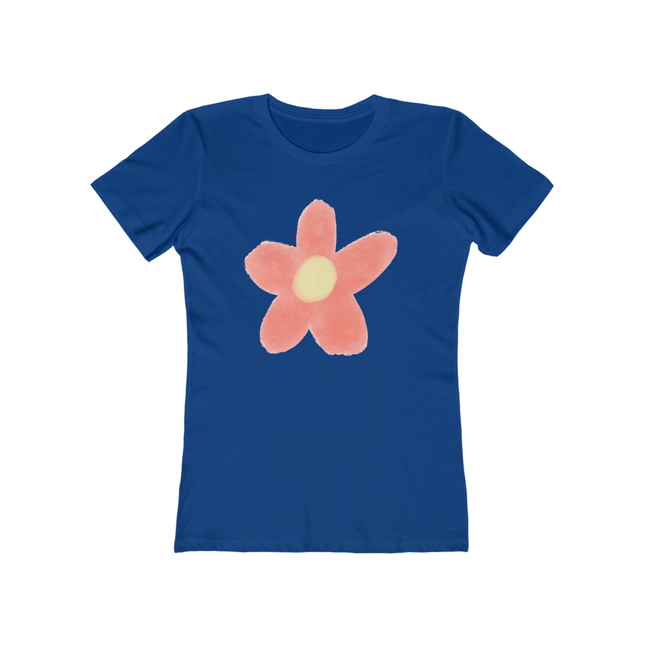 Flower Women's Tshirt, Floral Graphic Tee, Casual Top for Her, Spring Blossom Shirt, Botanical Print Blouse