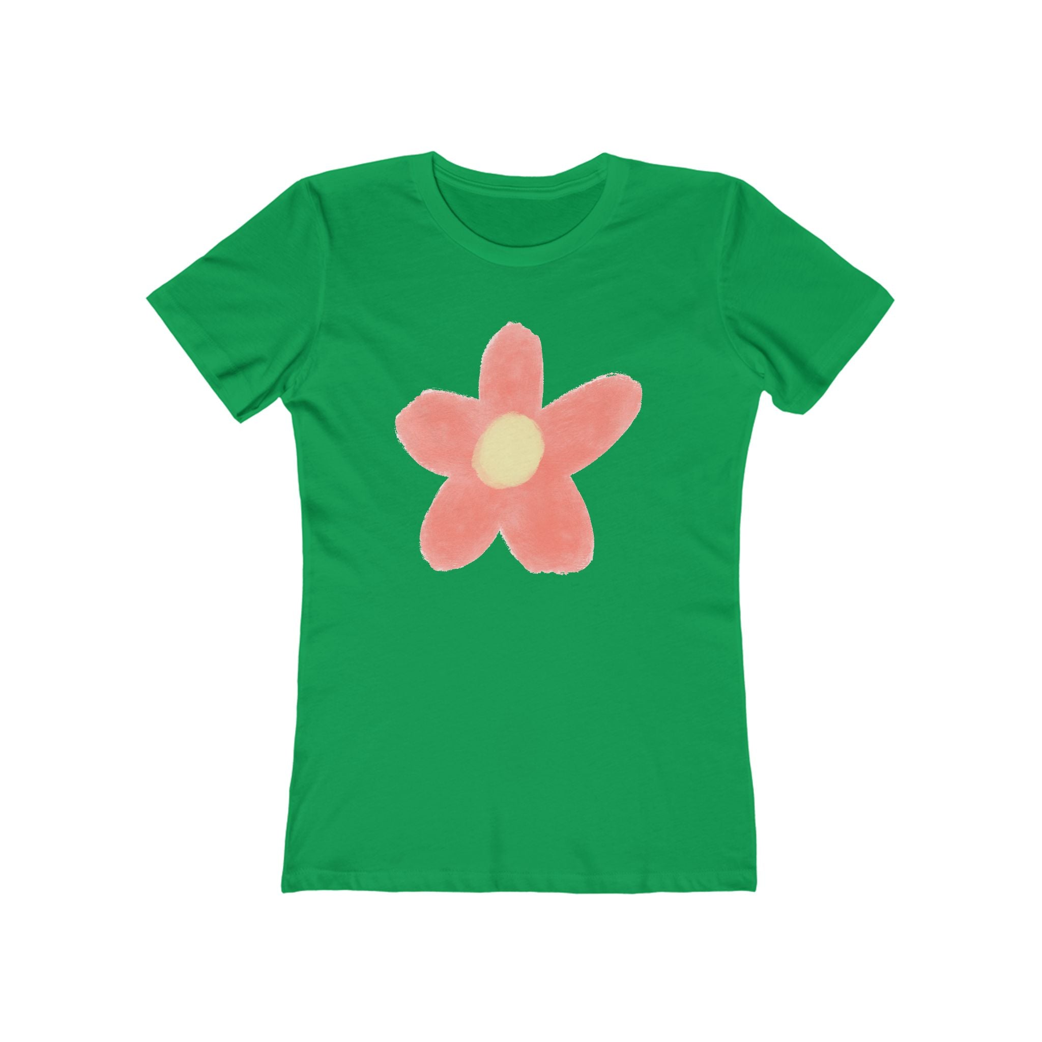 Flower Women's Tshirt, Floral Graphic Tee, Casual Top for Her, Spring Blossom Shirt, Botanical Print Blouse