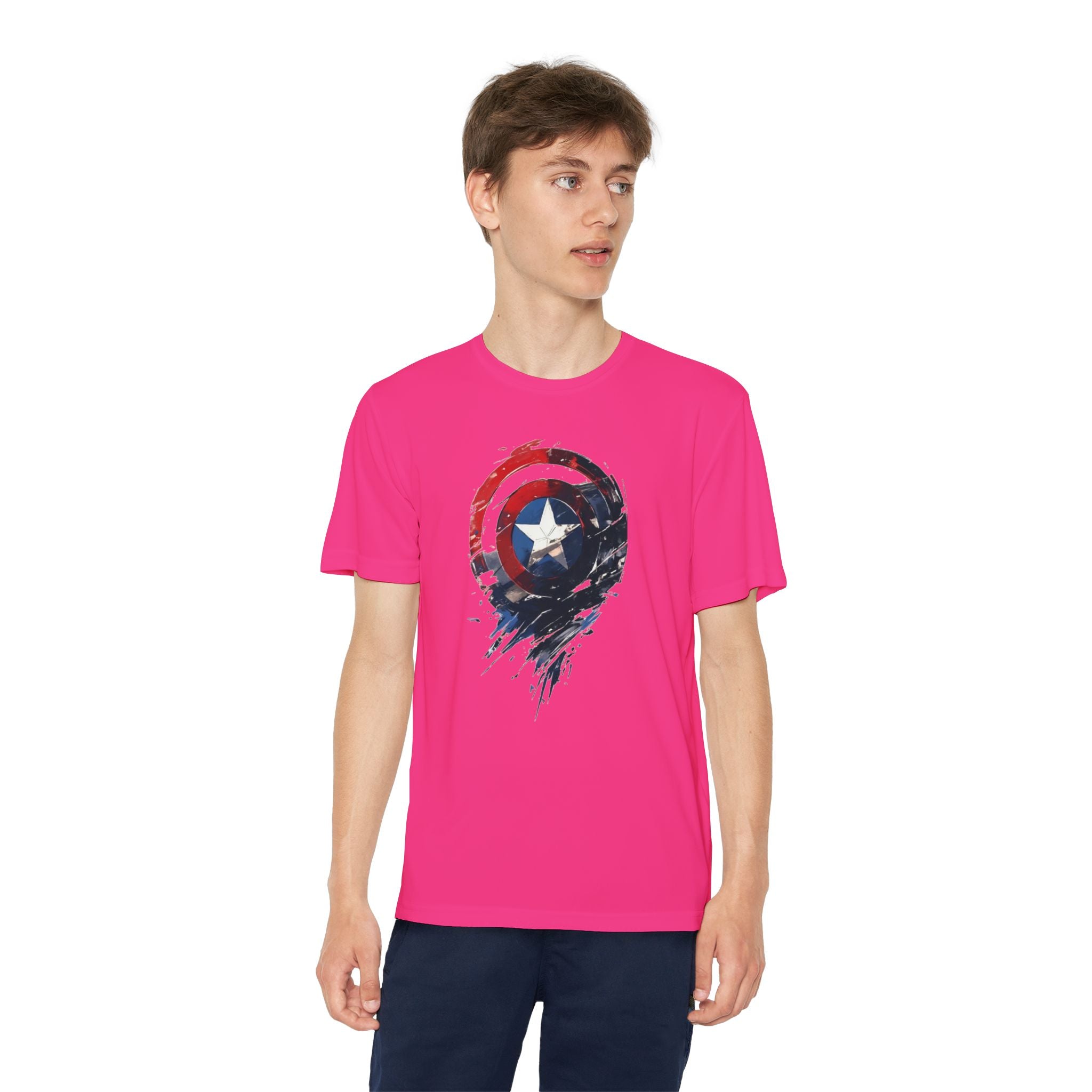 Advengers Youth T-Shirt Sports Graphic Tee, Cool Athletic Shirt for Kids