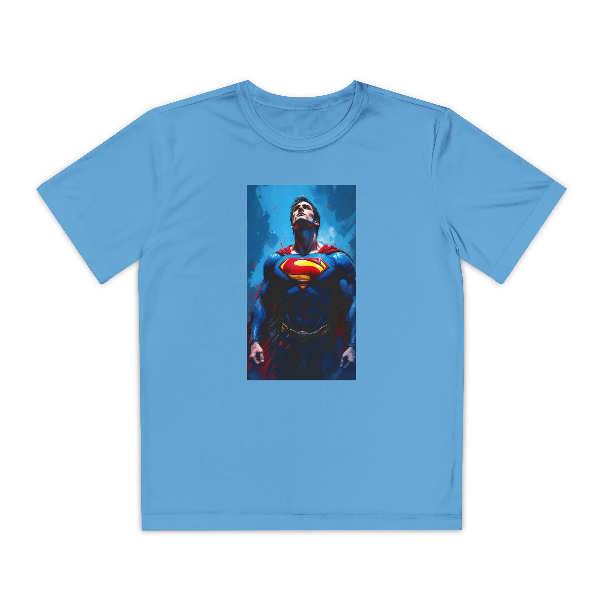 Superman Superhero Marvel T-Shirt, Youth Competitor Tee,  Kids Comic Book Hero Top, Children's Graphic Tee, Youth Super Power T-Shirt