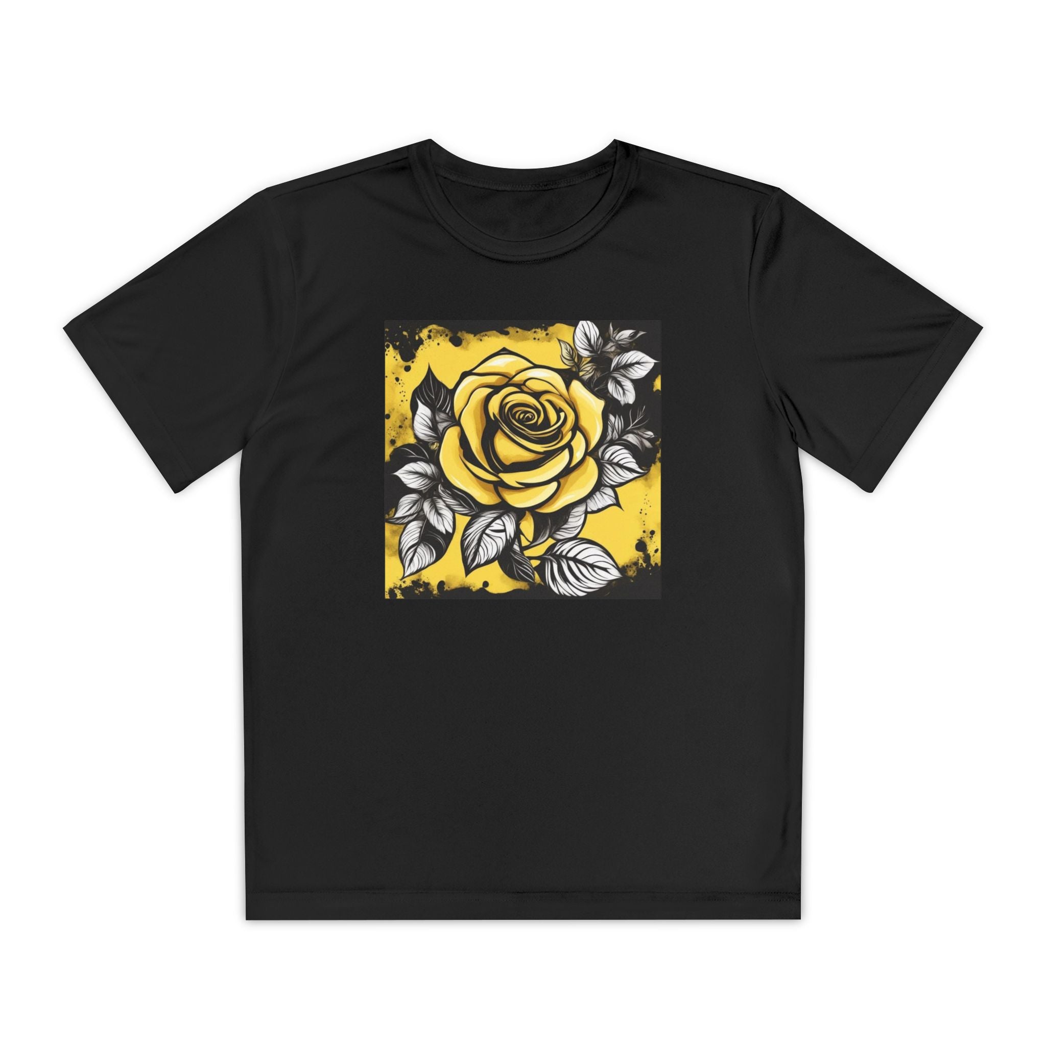 Flower Youth Tshirt, Girls Floral Tee, Kids Spring Shirt, Children's Botanical Top, Teen Blossom T-Shirt