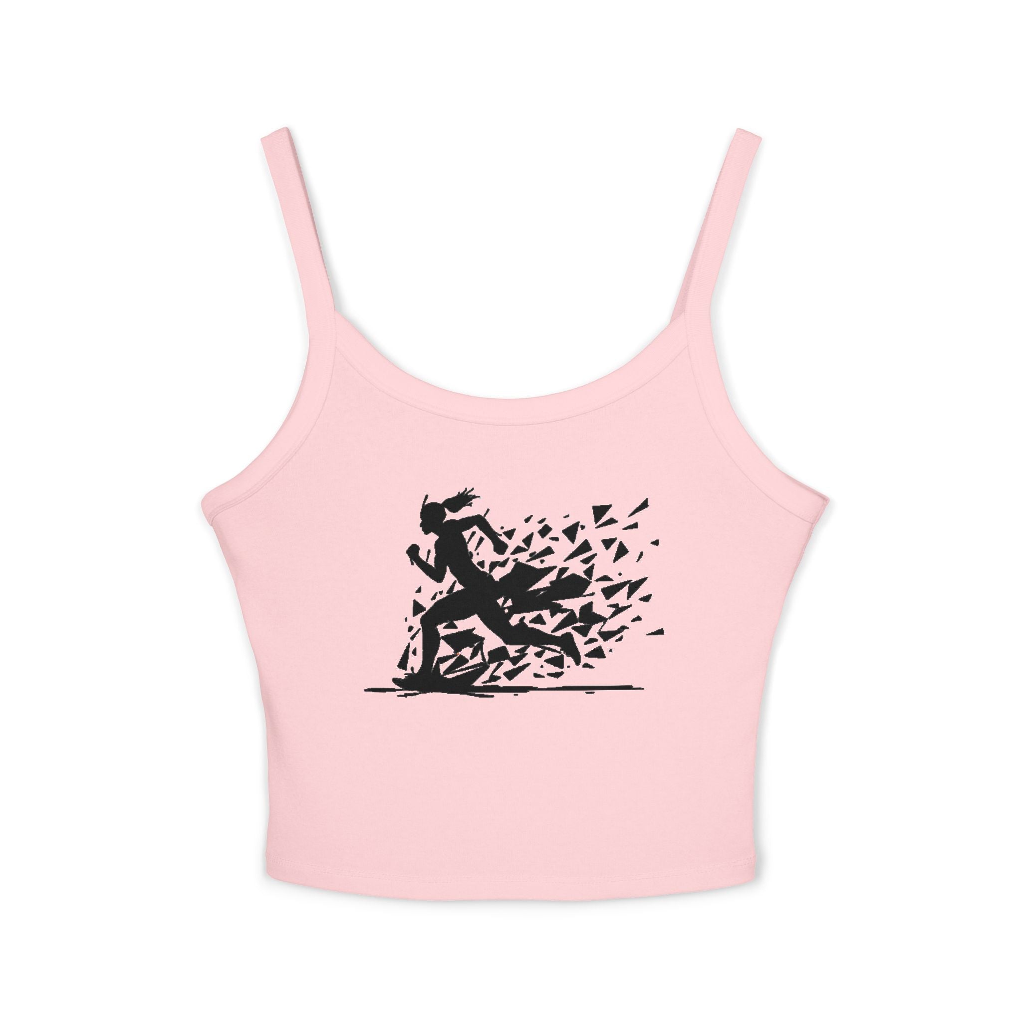 Running Woman Tank Top, Athletic Workout Top, Fitness Sleeveless Shirt, Jogging Muscle Tee, Exercise Gym Cami