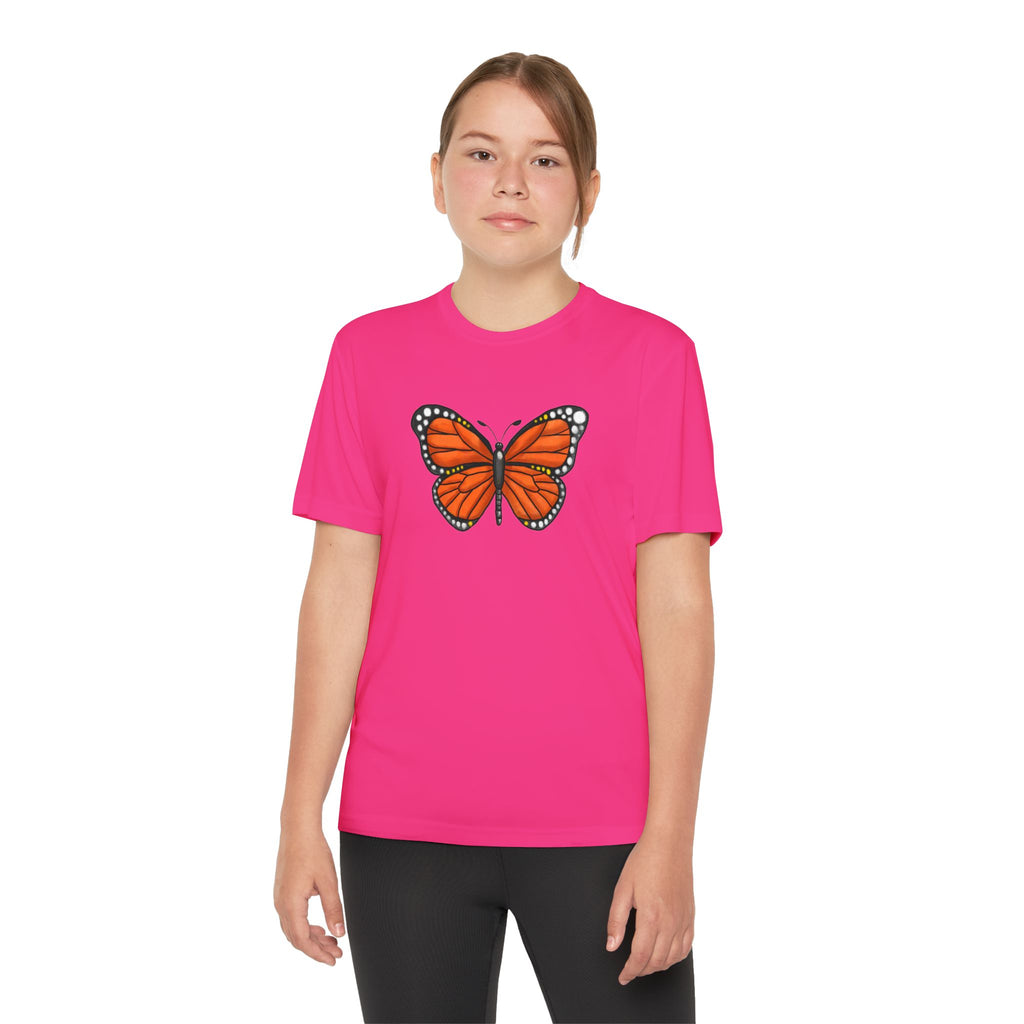 Butterffy Youth T-Shirt Sports Graphic Tee, Cool Athletic Shirt for Kids, Perfect for Sports Events, Team Spirit