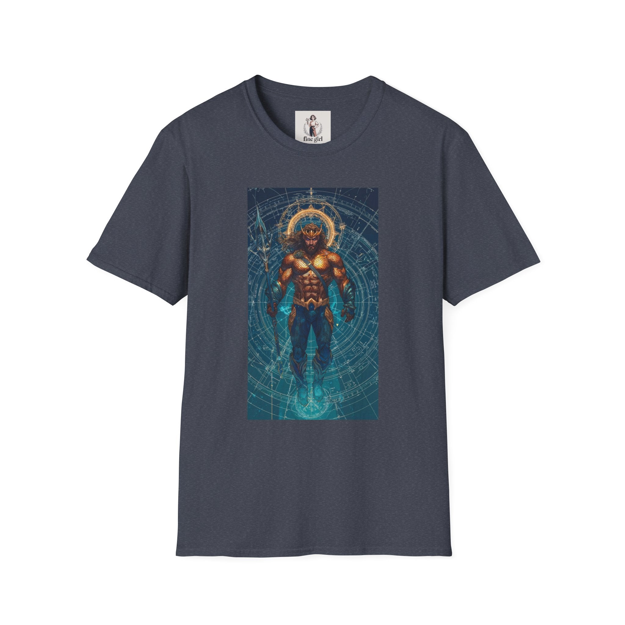 Aquaman Superhero Marvel Unisex Softstyle T-Shirt, Comic Book Tee, Geeky Clothing, Cosplay Costume Top