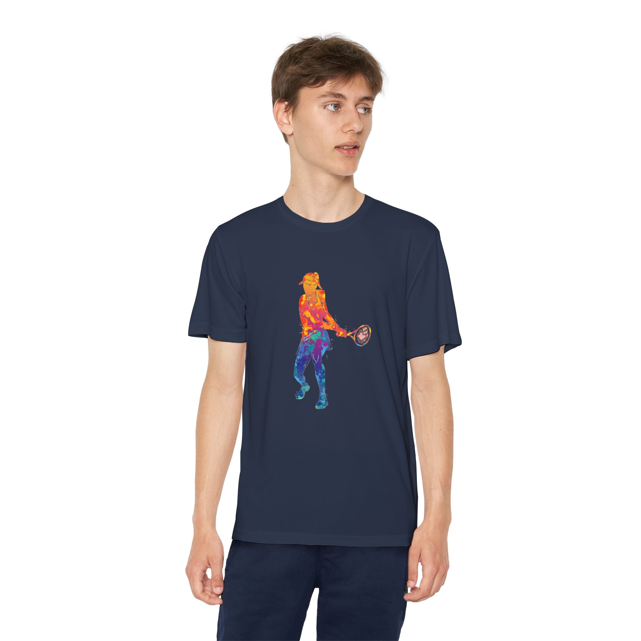Tennis Youth Sports Graphic Tee, Cool Athletic Shirt for Kids, Perfect for Sports Events, Team Spirit, Birthday Gift, Summer Activities