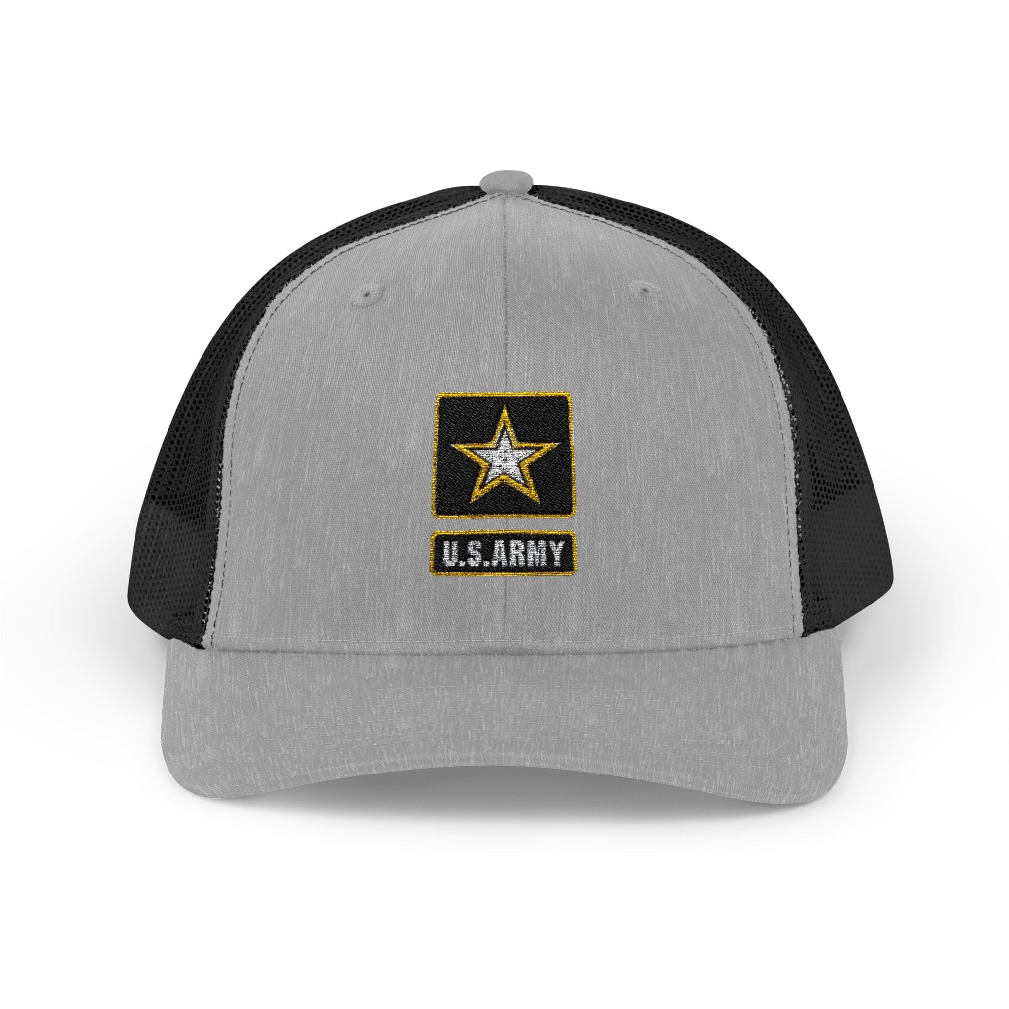US Army Snapback Trucker Cap with Thin Red Line Design, Ideal for First Responders, Supportive Gifts, Memorials, Everyday Wear