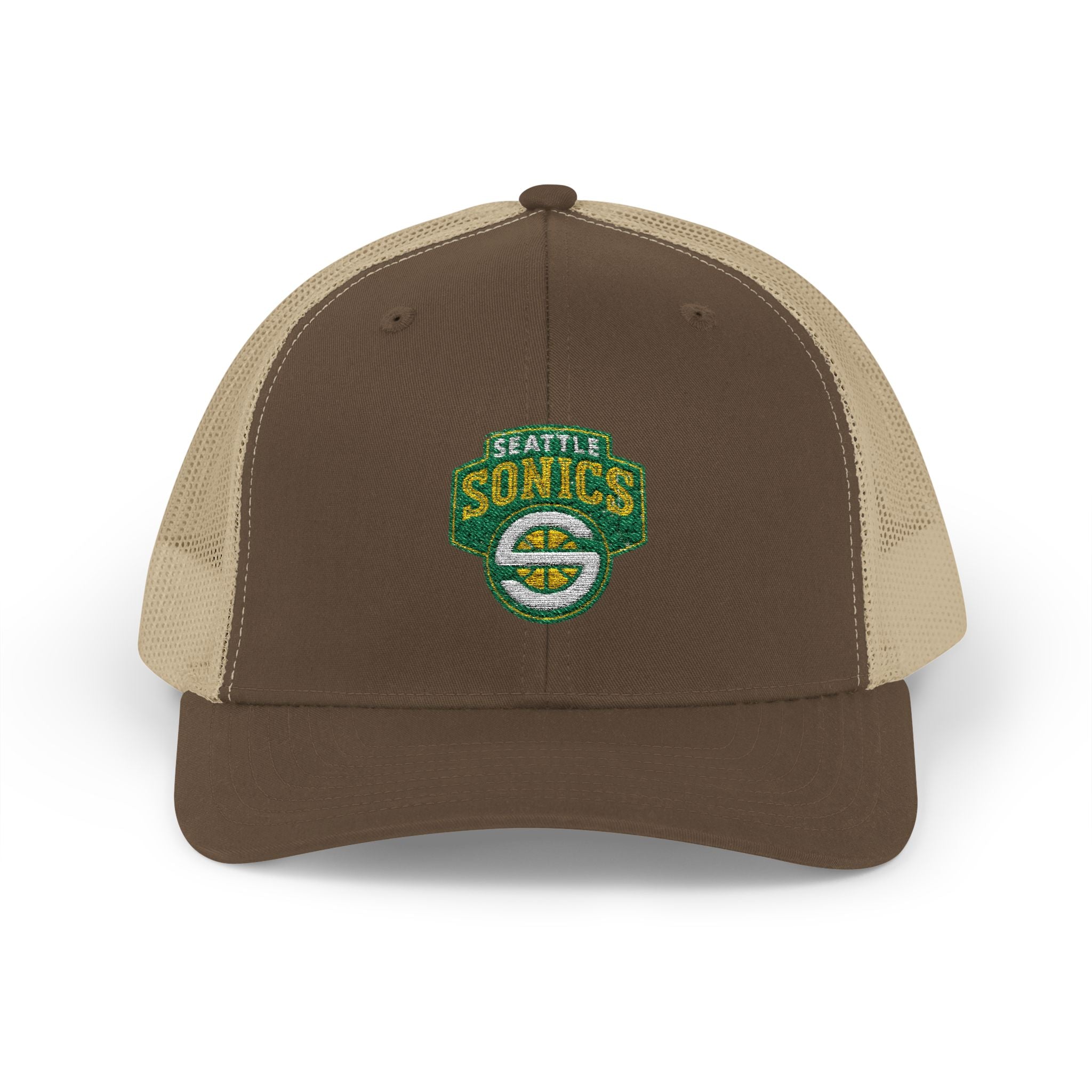 The Seattle SuperSonics Snapback Trucker Cap, American Flag Hat, Outdoor Cap, Casual Wear, Gift for Dad, 4th of July Apparel